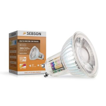 SEBSON LED-Leuchtmittel GU10 LED Lampe 5W warmweiß 380lm 3000K 230V Leuchtmittel ø50x54mm