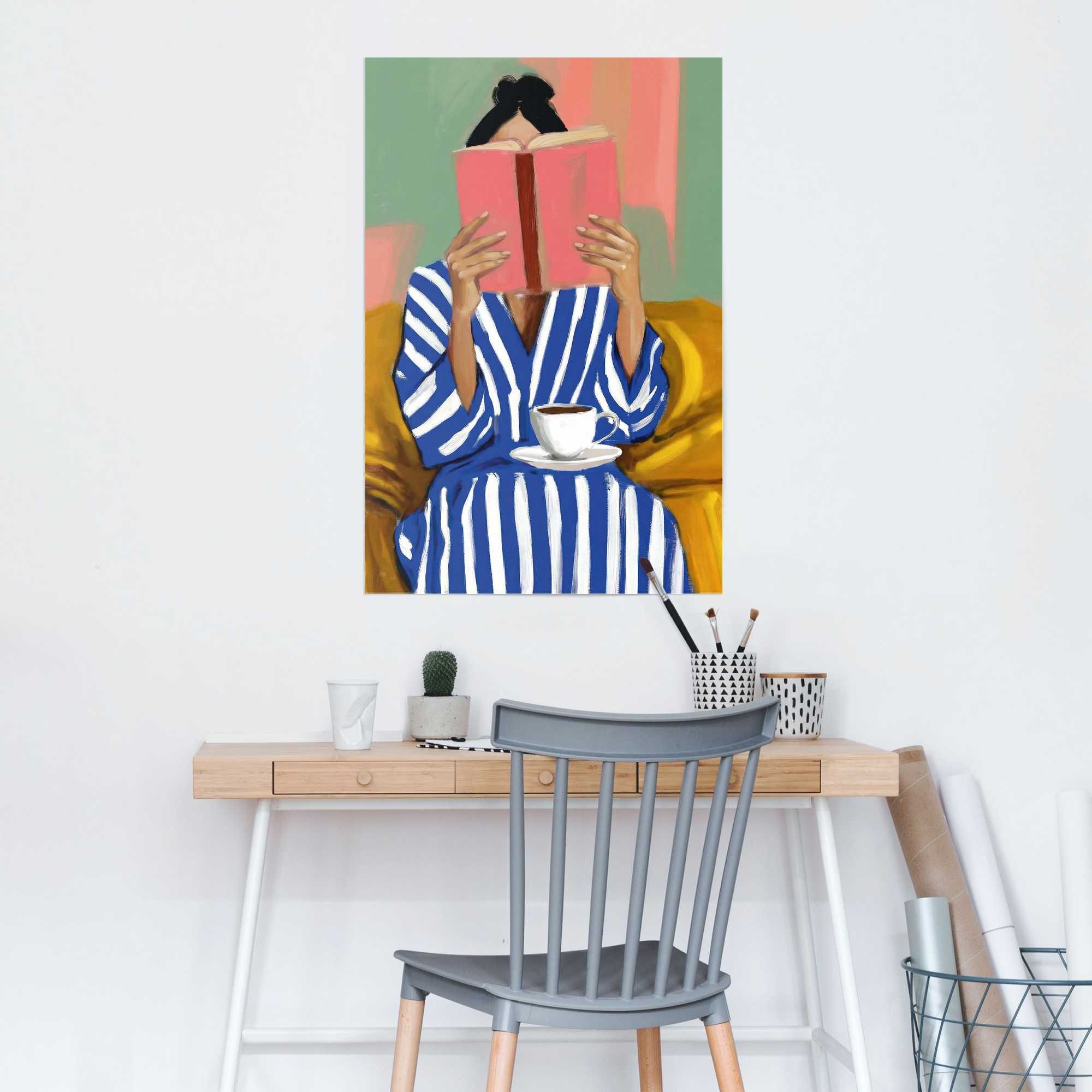 Reinders! Poster Lesemoment, Menschen (1 St), Hobbyraum - Mehrfarbig - Bilderdruckpapier - Frauen - 61x91,5 cm