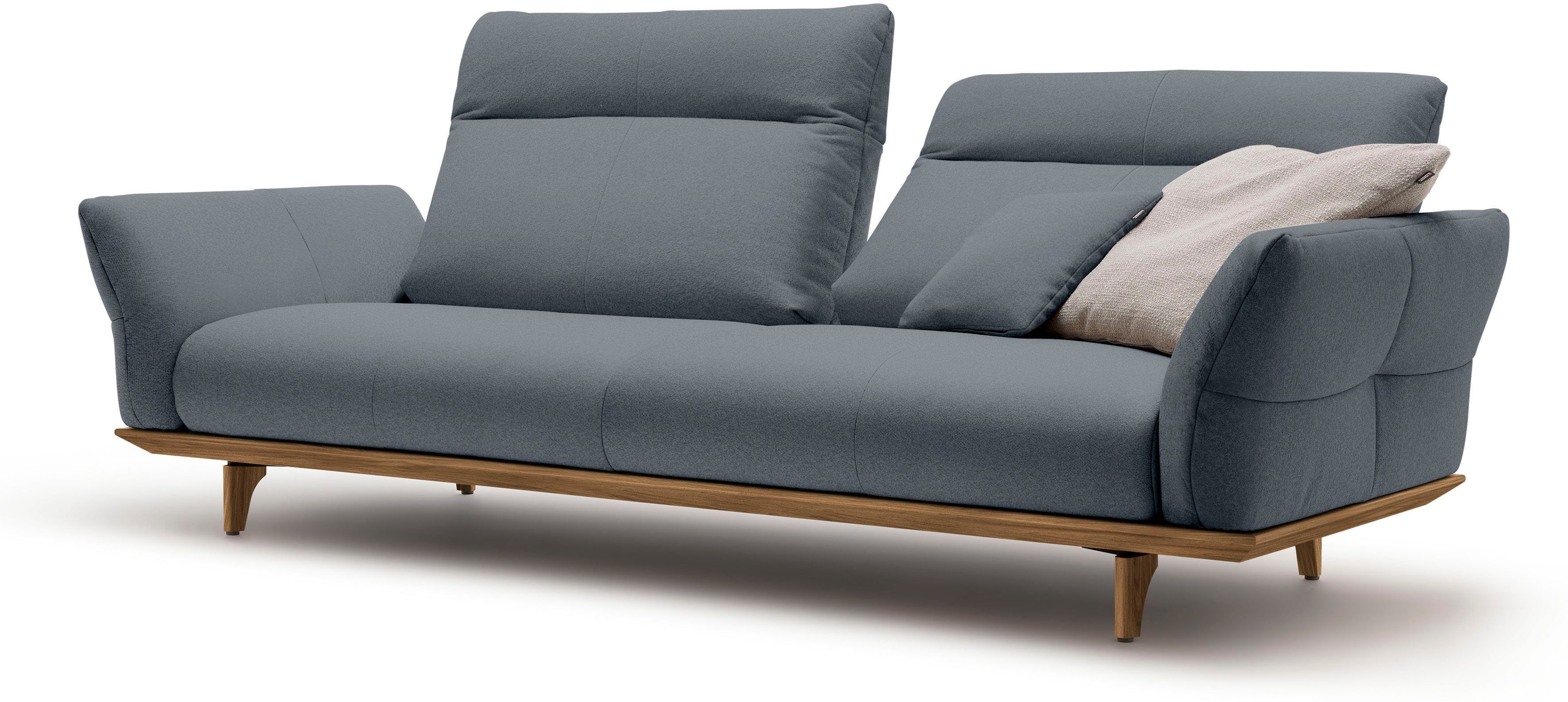 hülsta sofa 3,5-Sitzer hs.460, Sockel Breite und Füße in Nussbaum, cm 228