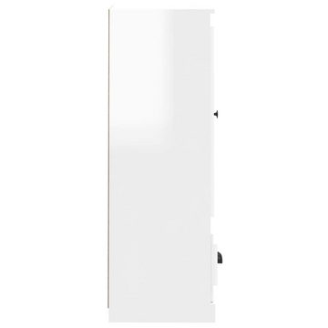 vidaXL Highboard Highboard Hochglanz-Weiß 36x35,5x103,5 cm Holzwerkstoff (1 St)