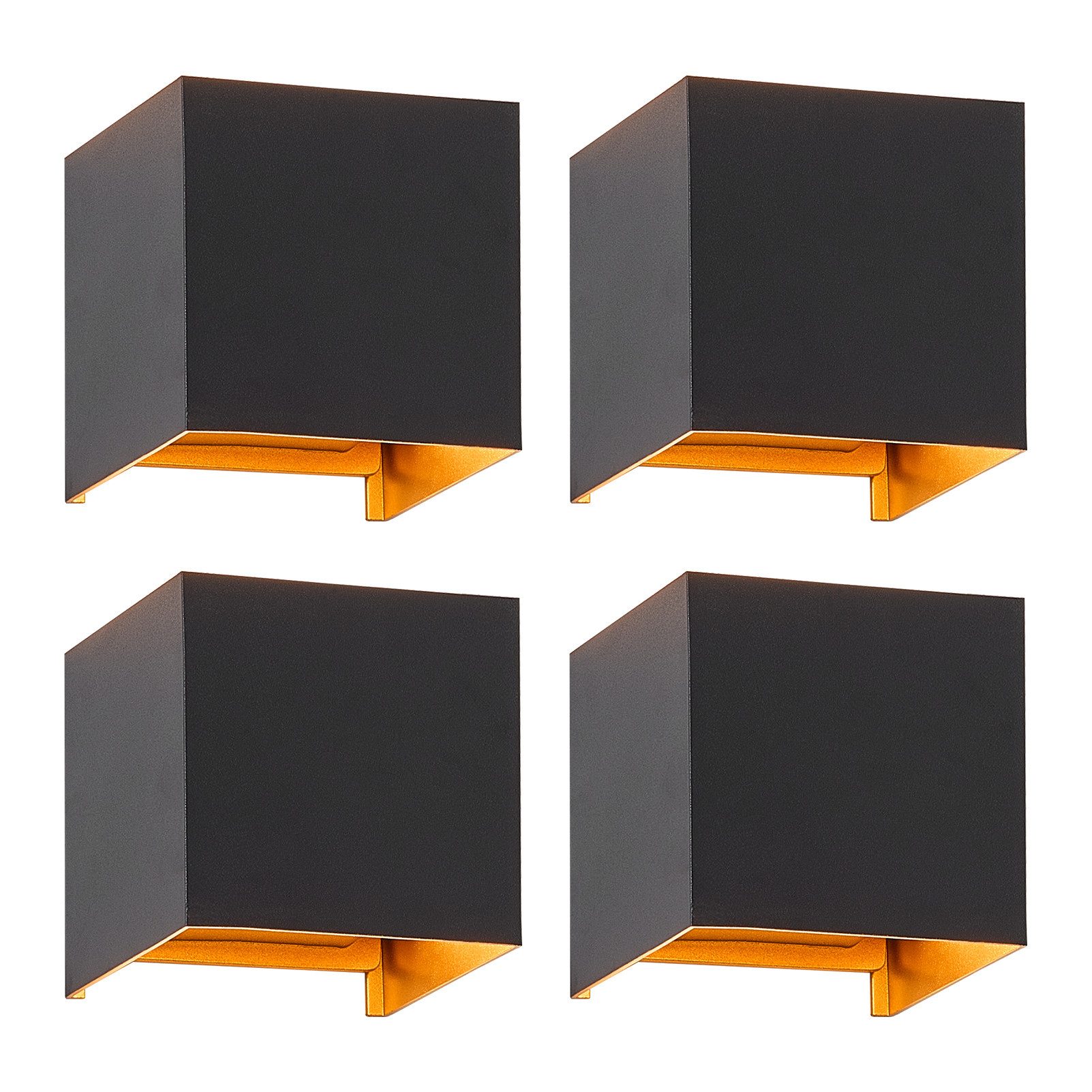 Wandleuchte Innen 4ER Außen G9 Wandlampe Up Down 3000K für Schlafzimmer