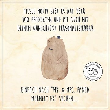 Mr. & Mrs. Panda Becher Murmeltier - Weiß - Geschenk, Gute Laune, Camping Tasse Metall, lusti, Emaille, Hochkratzfest