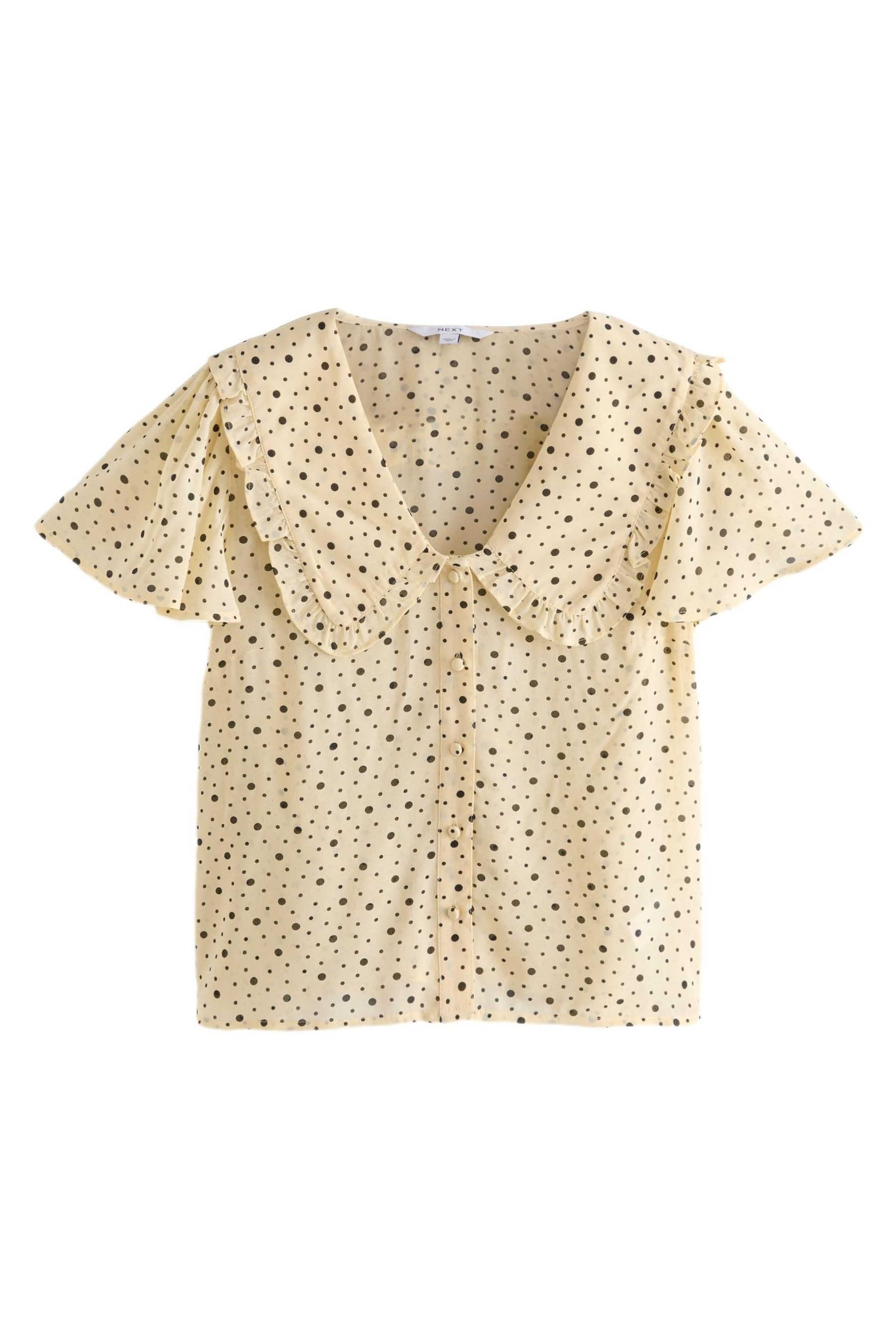 Next Kurzarmbluse Kurzärmlige transparente Bluse mit günstig online kaufen