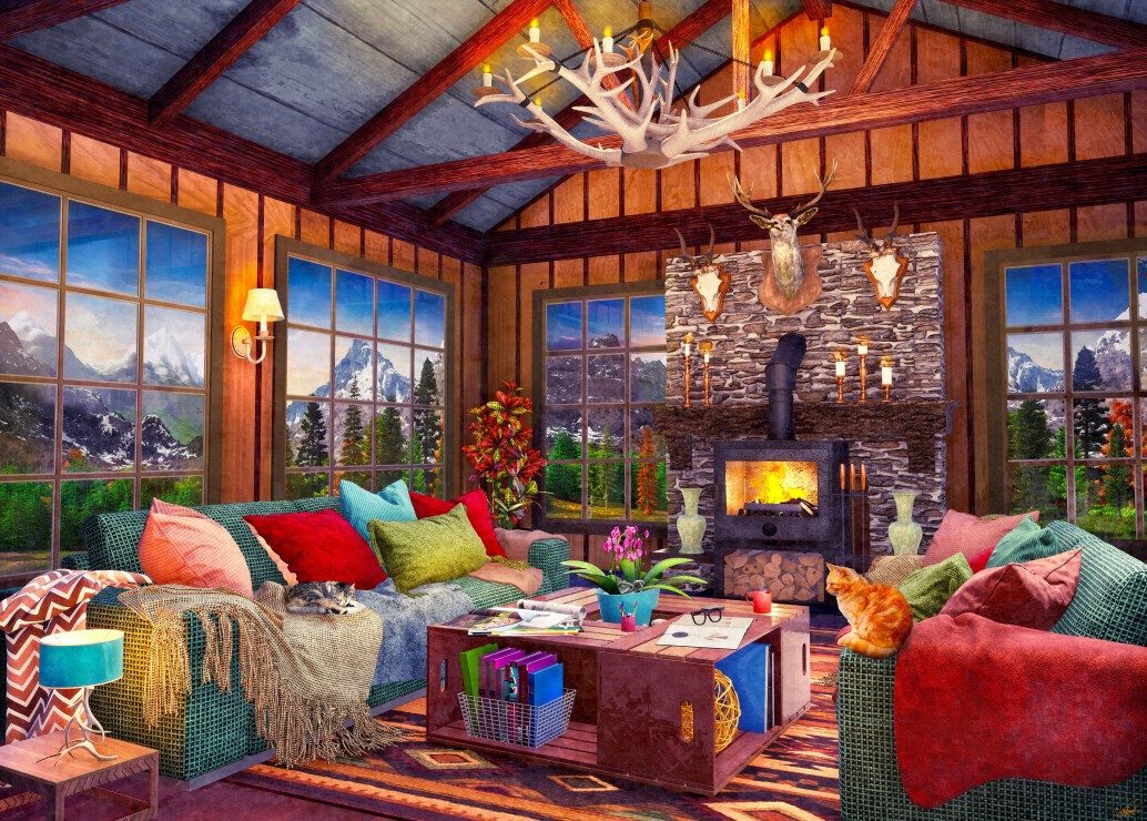 Bluebird Puzzle Puzzle Cabin Holiday Home, Puzzleteile