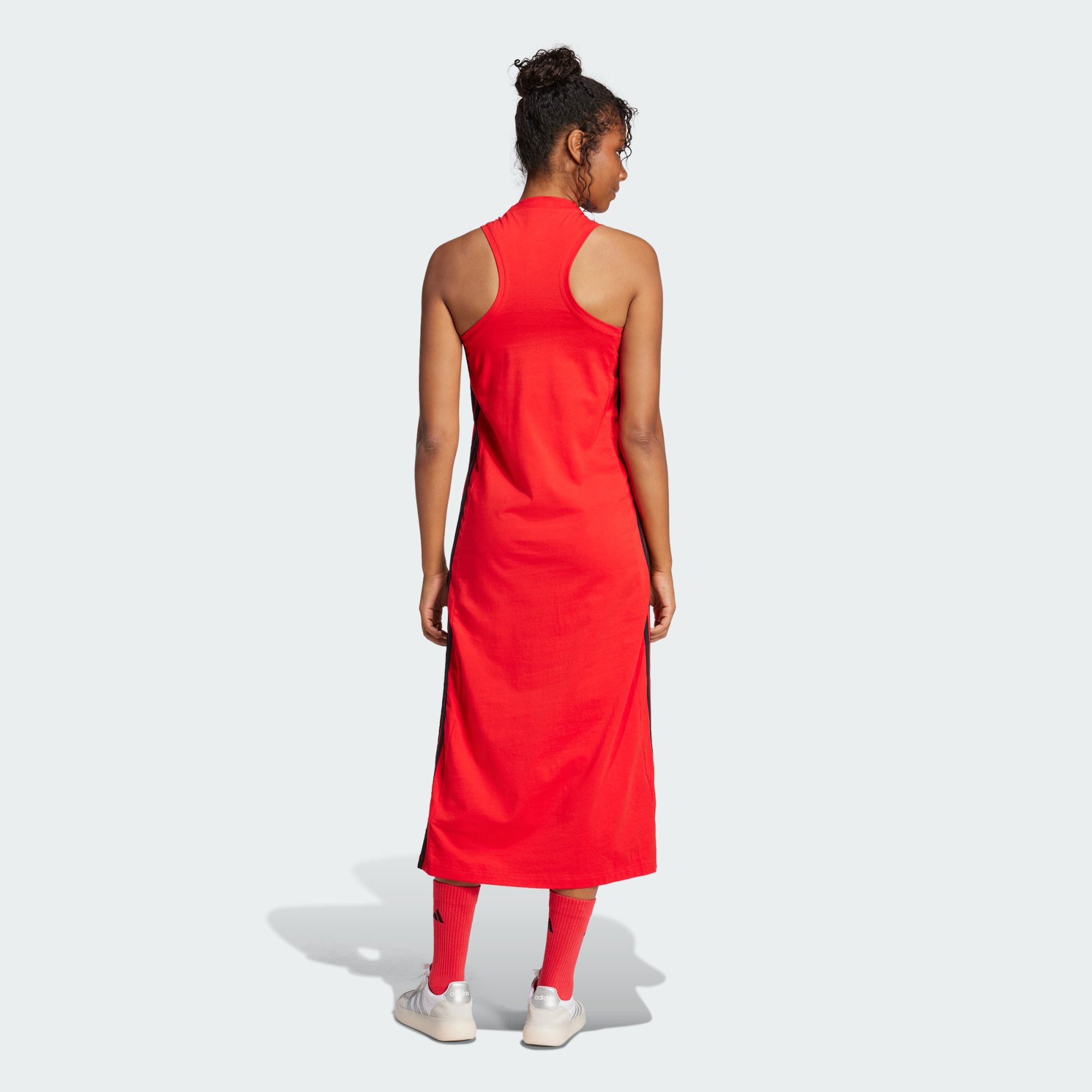 adidas Sportswear Maxikleid ESSENTIALS 3-STREIFEN LONG günstig online kaufen