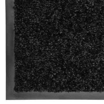 Fußmatte Waschbar Schwarz 90x150 cm, furnicato, Rechteckig