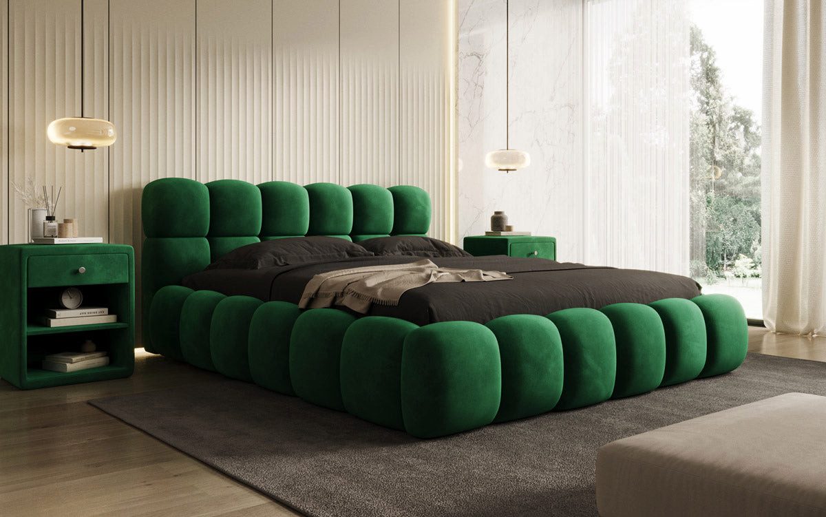 Luxusbetten24 Polsterbett Designer Polsterbett Boston Samt, günstig online kaufen