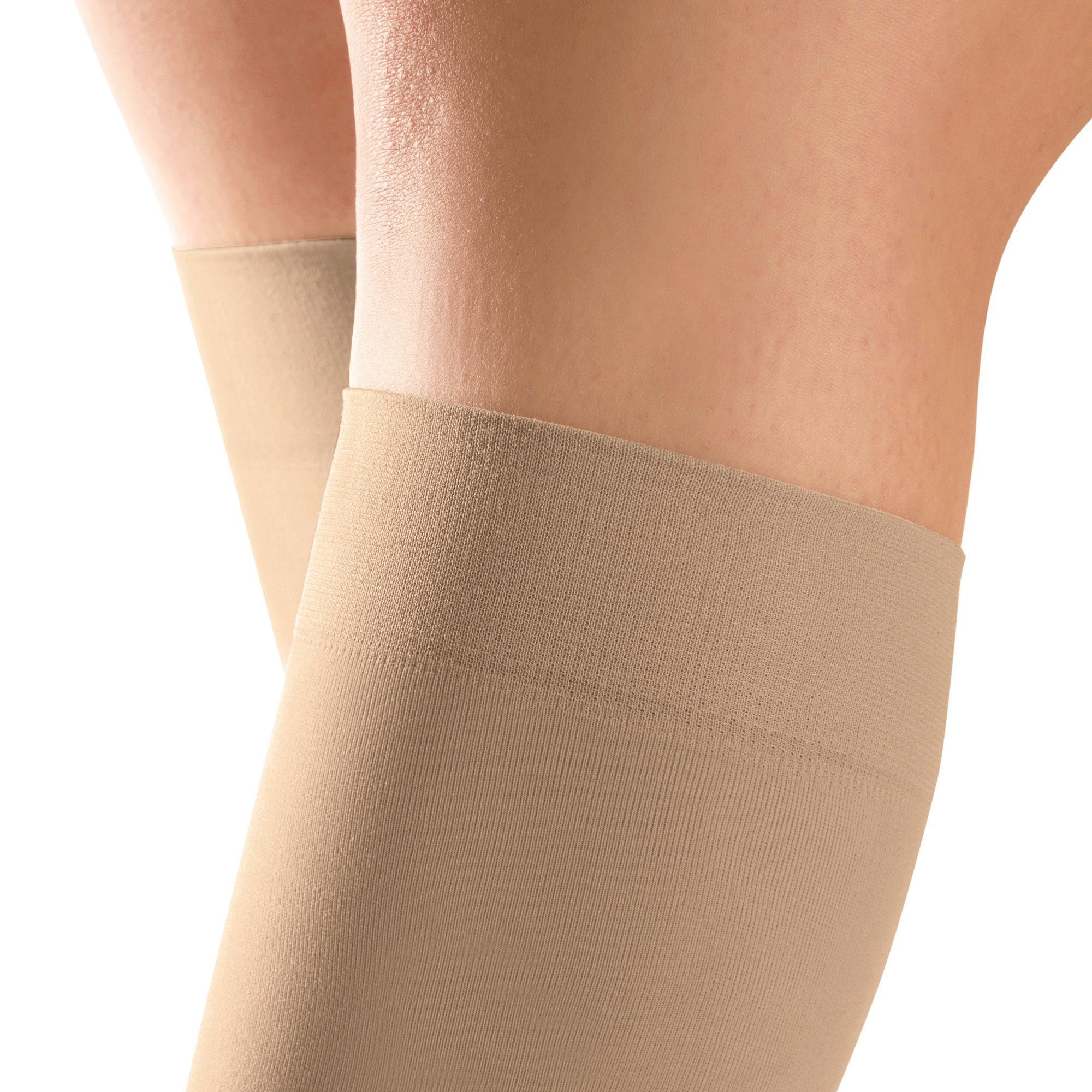 Medovital Kniestrümpfe Damen-Stütz-Kniestrümpfe 3 Paar Uni