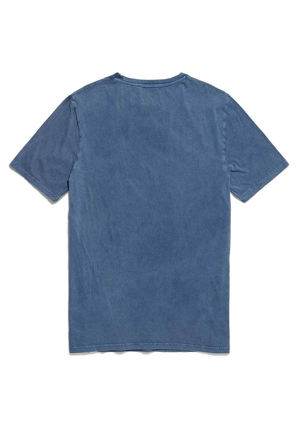 Poster Acid zertifizierte French Vintage GOTS T-Shirt Bio-Baumwolle Star Blue Wash Wars Recovered