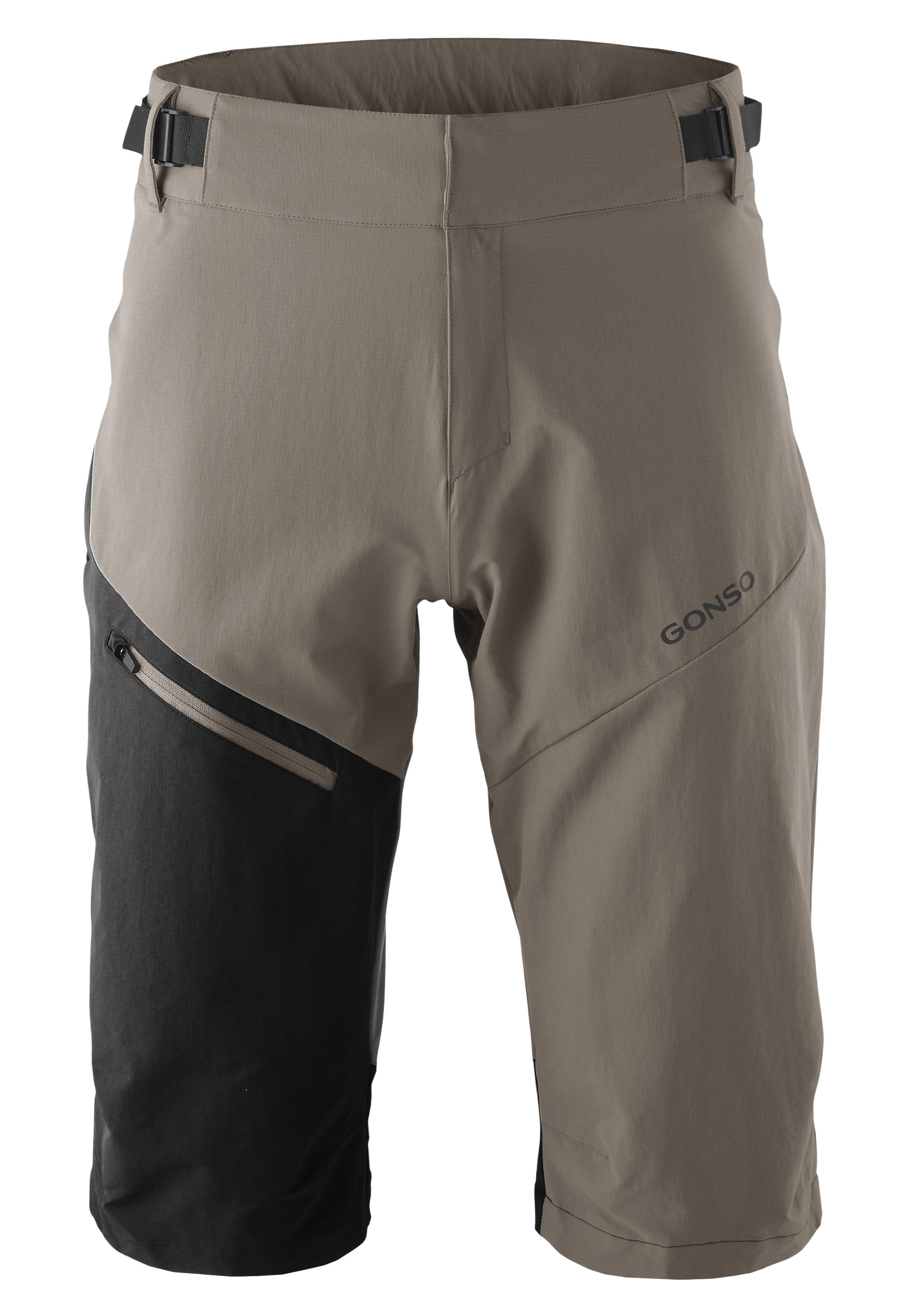 Gonso Fahrradhose Trail Shorts M kurze Herren Radhose, Innenhose mit Sitzpolster, ideal für MTB Touren