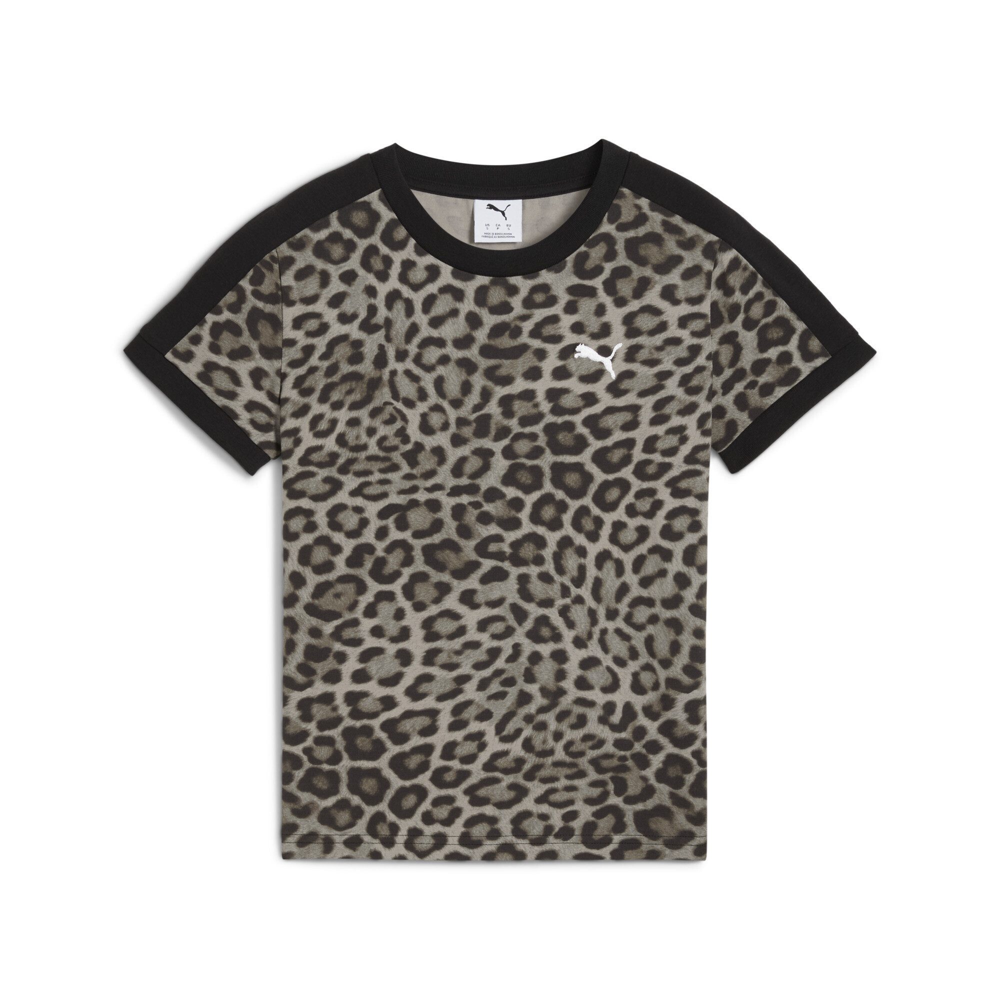 PUMA T-Shirt T7 Leo Luxe Slim T-Shirt Damen