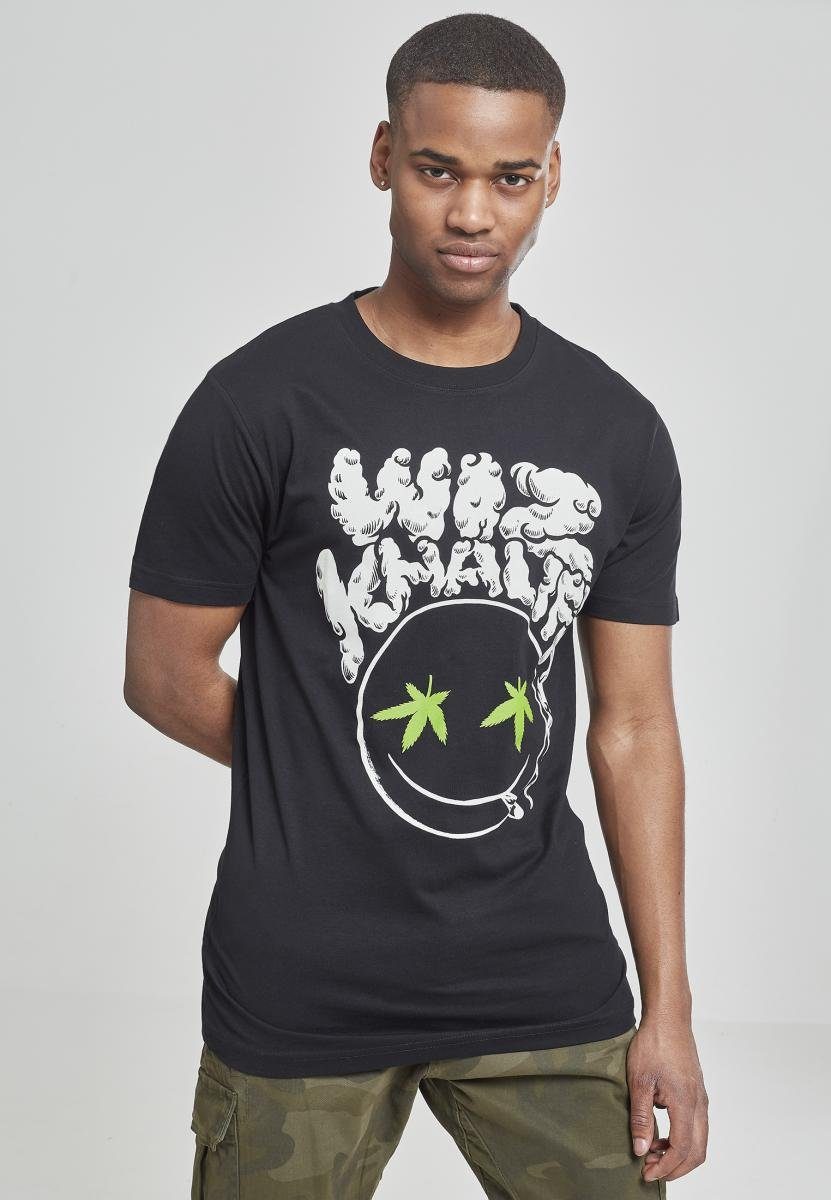 MisterTee T-Shirt Herren Wiz Khalifa Smokey Smiley Tee (1-tlg) MT637 black Wiz Khalifa Smokey