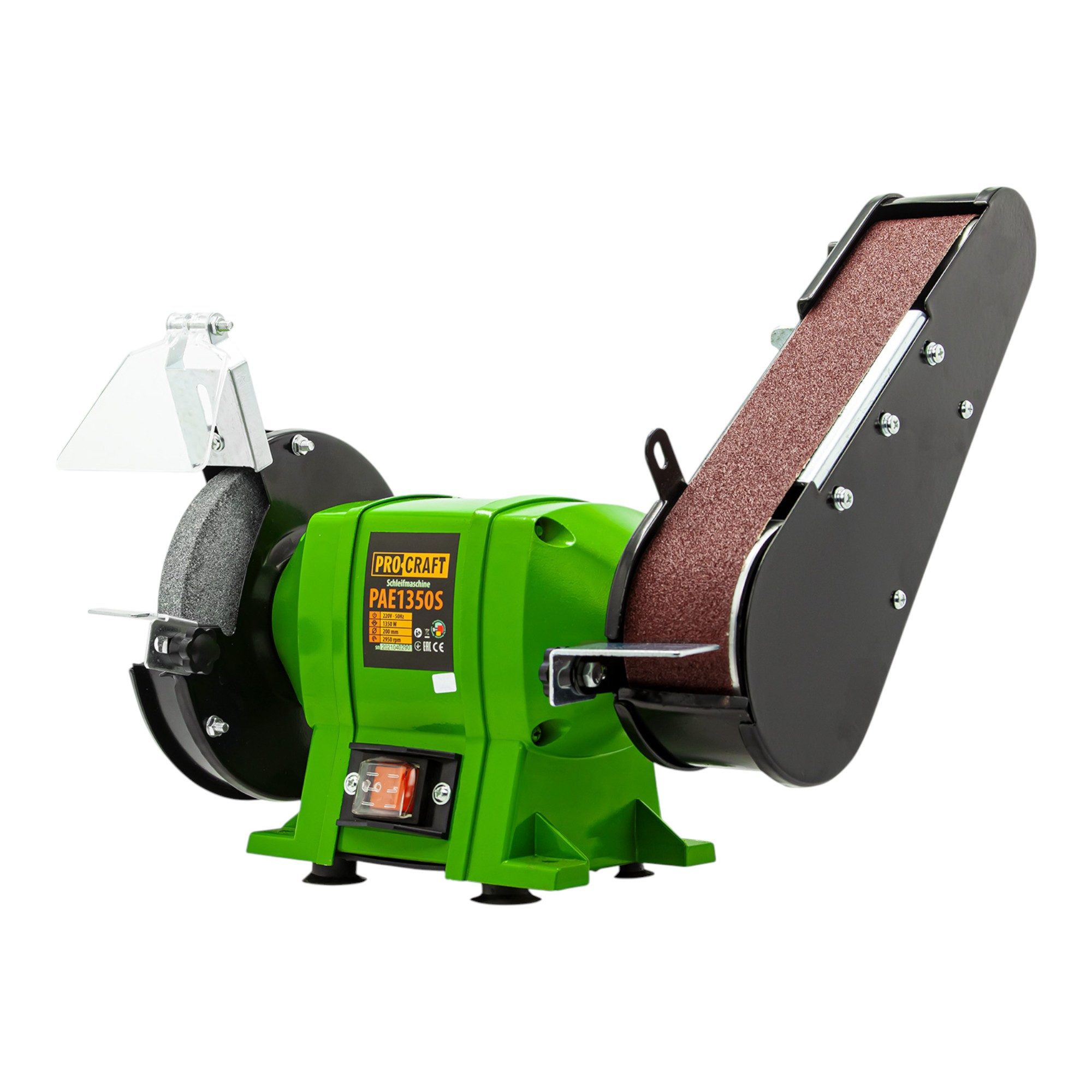 PRO CRAFT Bandschleifer Procraft PAE1350S Teller- und Bandschleifer 250 Watt 686 × 50 mm