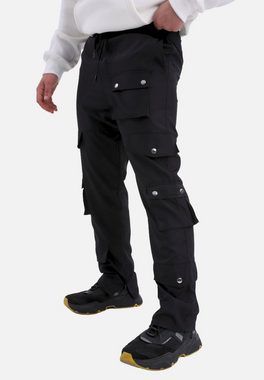 COFI Casuals Cargohose Jogginghose viele Taschen Jogger seitlich zu öffnen Knöpfe Herrenhose