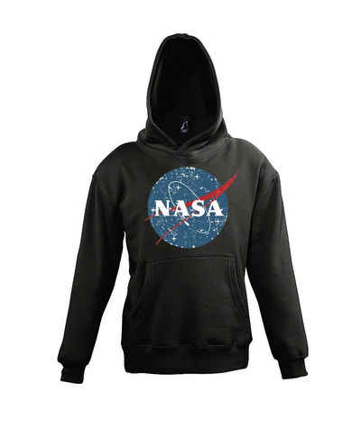 Youth Designz Kapuzenpullover Vintage NASA Kinder Hoodie Pullover für Jungen und Mädchen mit modischen Vintage Look Print