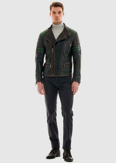 Pierre Cardin Lederjacke in tollem Stepp-Design