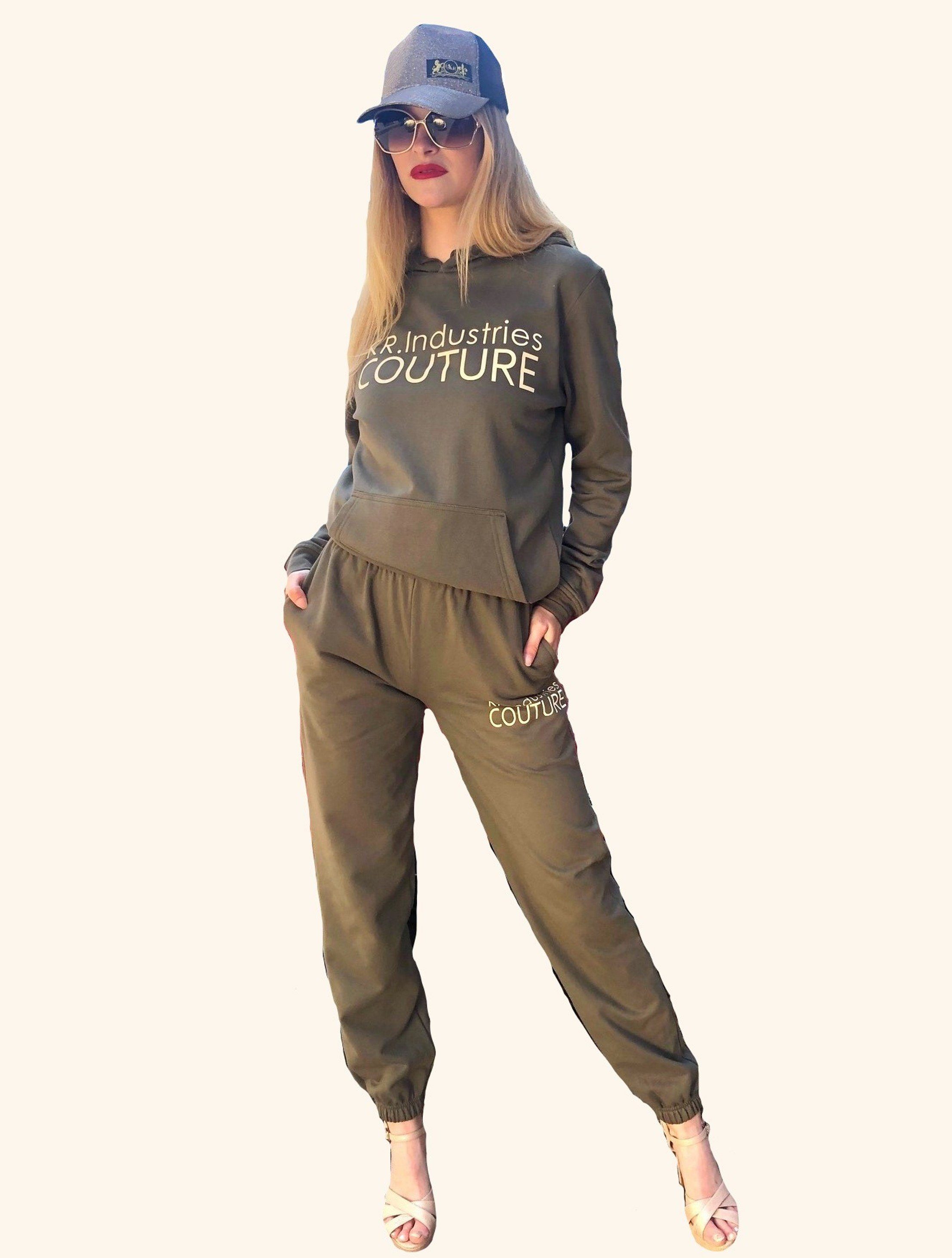 KR-Industries Jogginganzug Set Oliv, Set in oliv