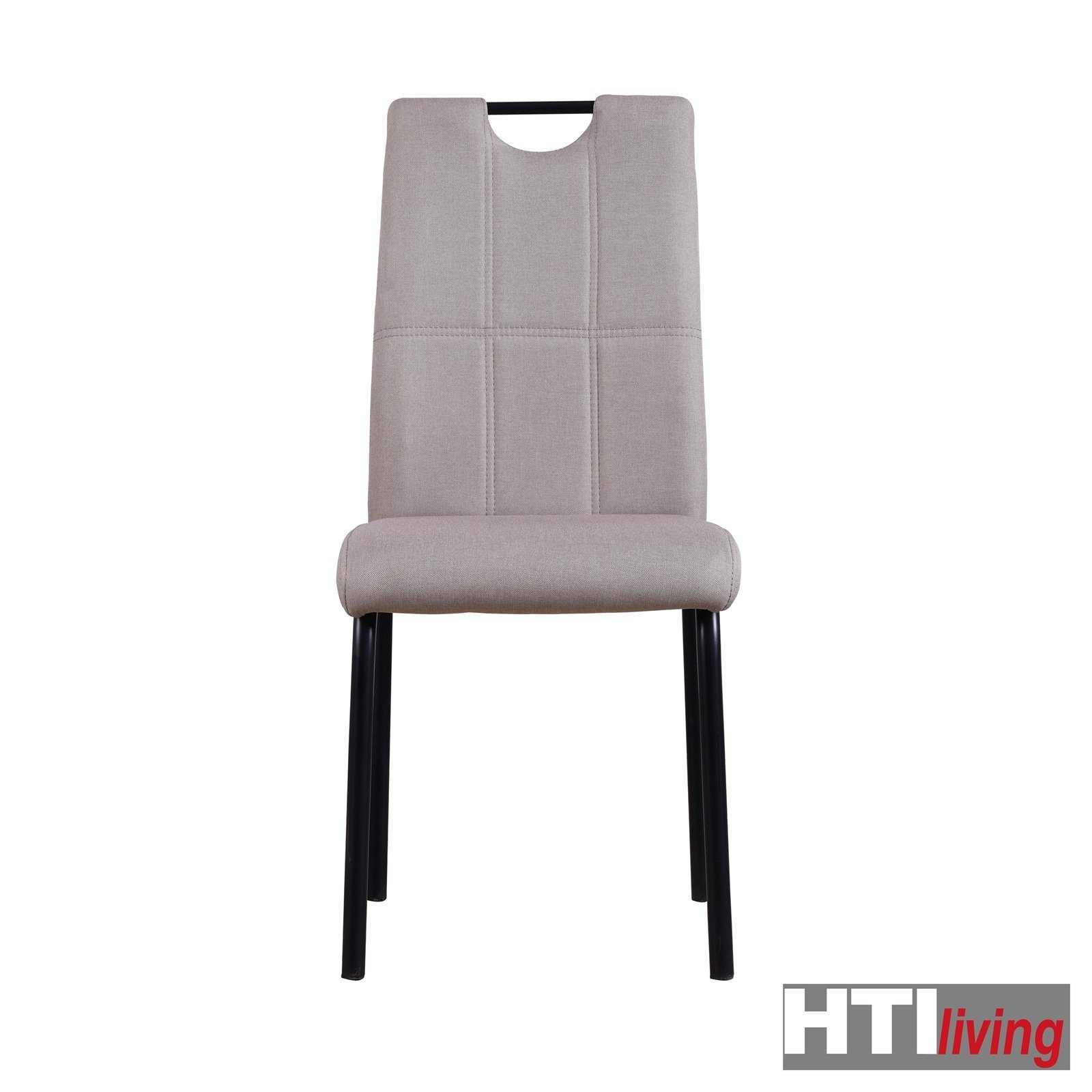 4er-Set Esszimmerstuhl 4 St), Esszimmerstuhl Denton Beige (Set, HTI-Living Stuhl