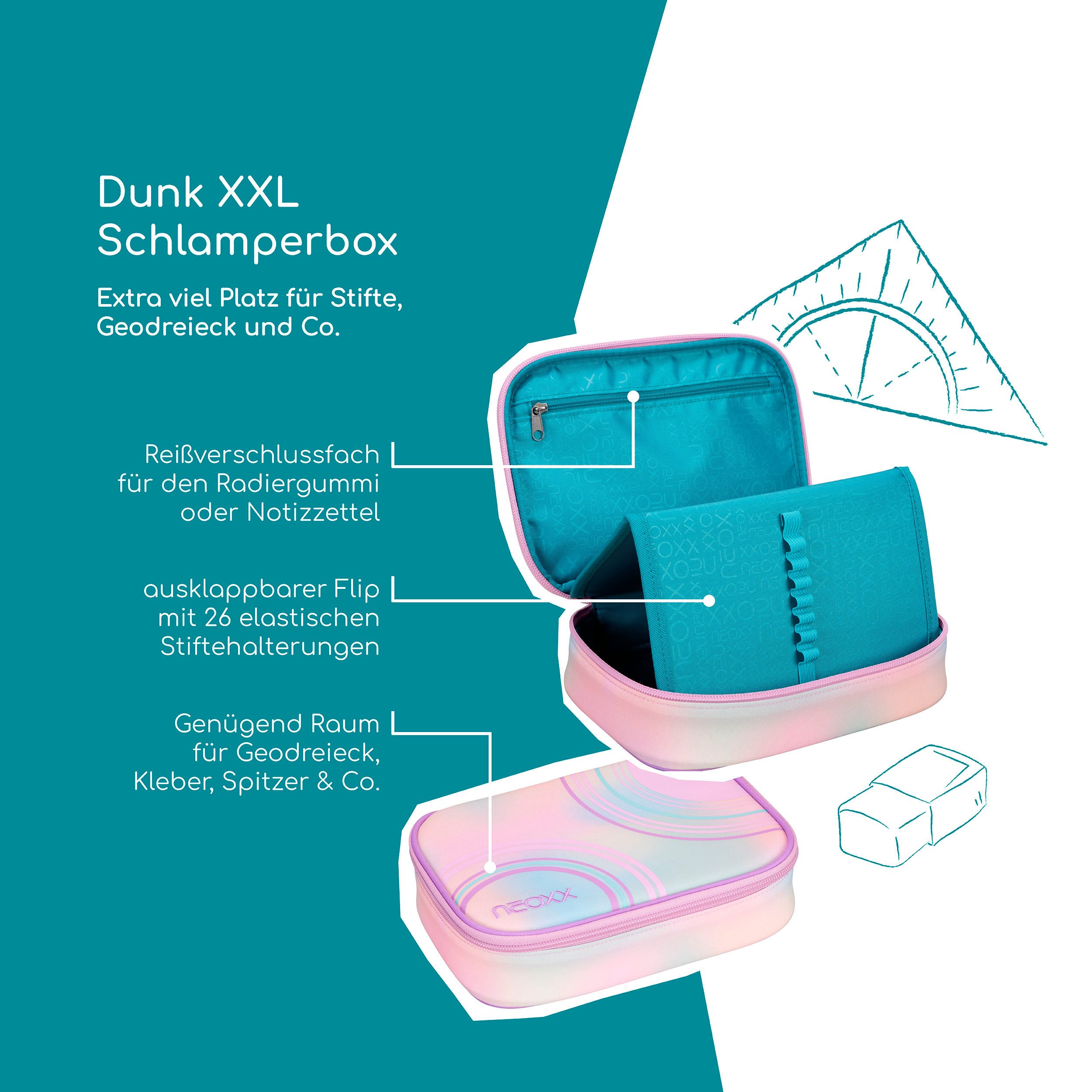 neoxx Schreibgeräteetui Schlamperbox, Dunk, teilweise aus recyceltem Material