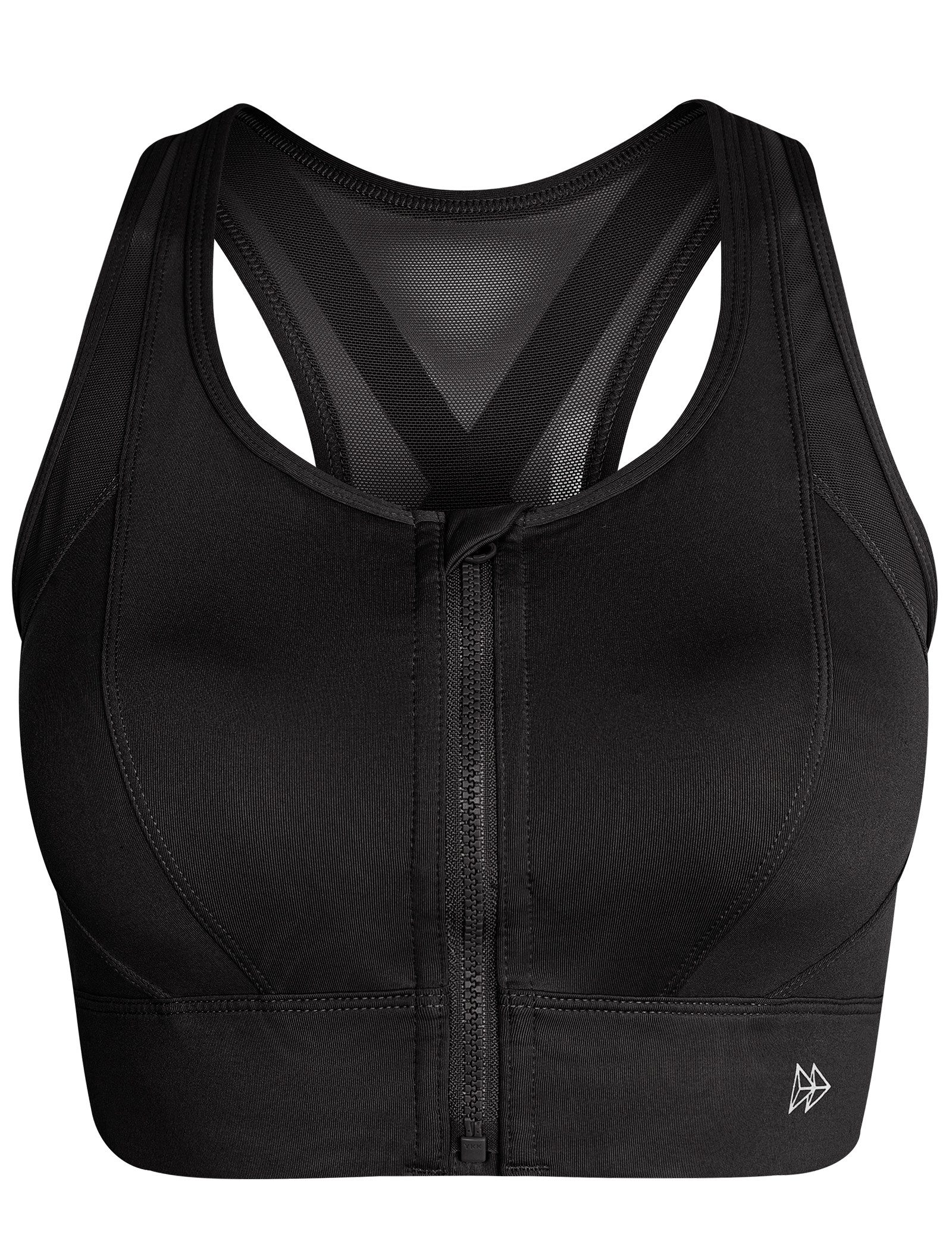 Yvette Sport-BH mit YKK Reißverschluss vorne, Mesh Ringerrücken, E100556A19 günstig online kaufen