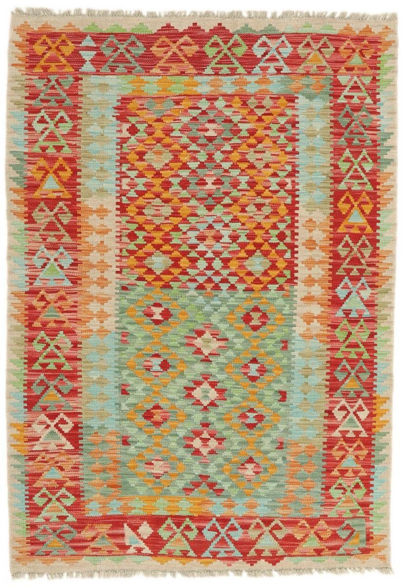 Orientteppich Kelim Afghan Heritage 126x181 Handgewebter Moderner Orientteppich, Nain Trading, rechteckig, Höhe: 3 mm