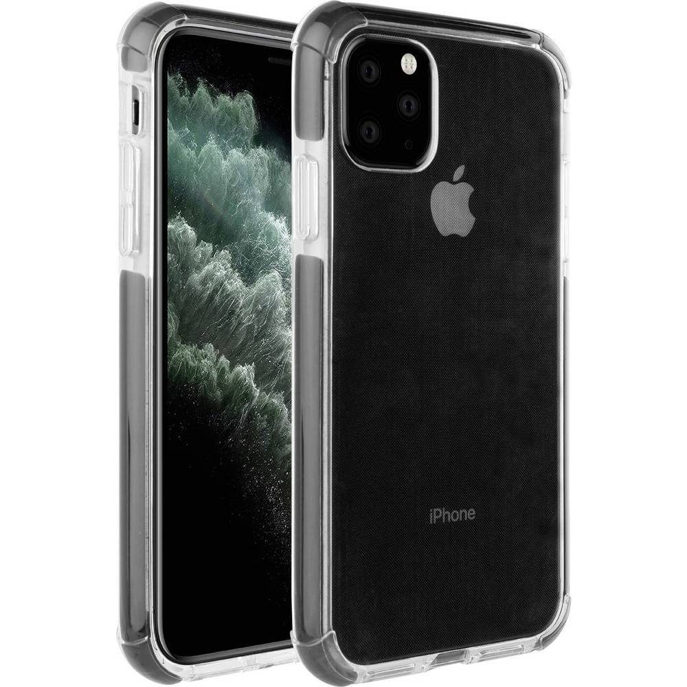 Vivanco Handyhülle Rock Solid, Anti Shock Schutzhülle für iPhone 11, Induktives Laden, Stoßfest