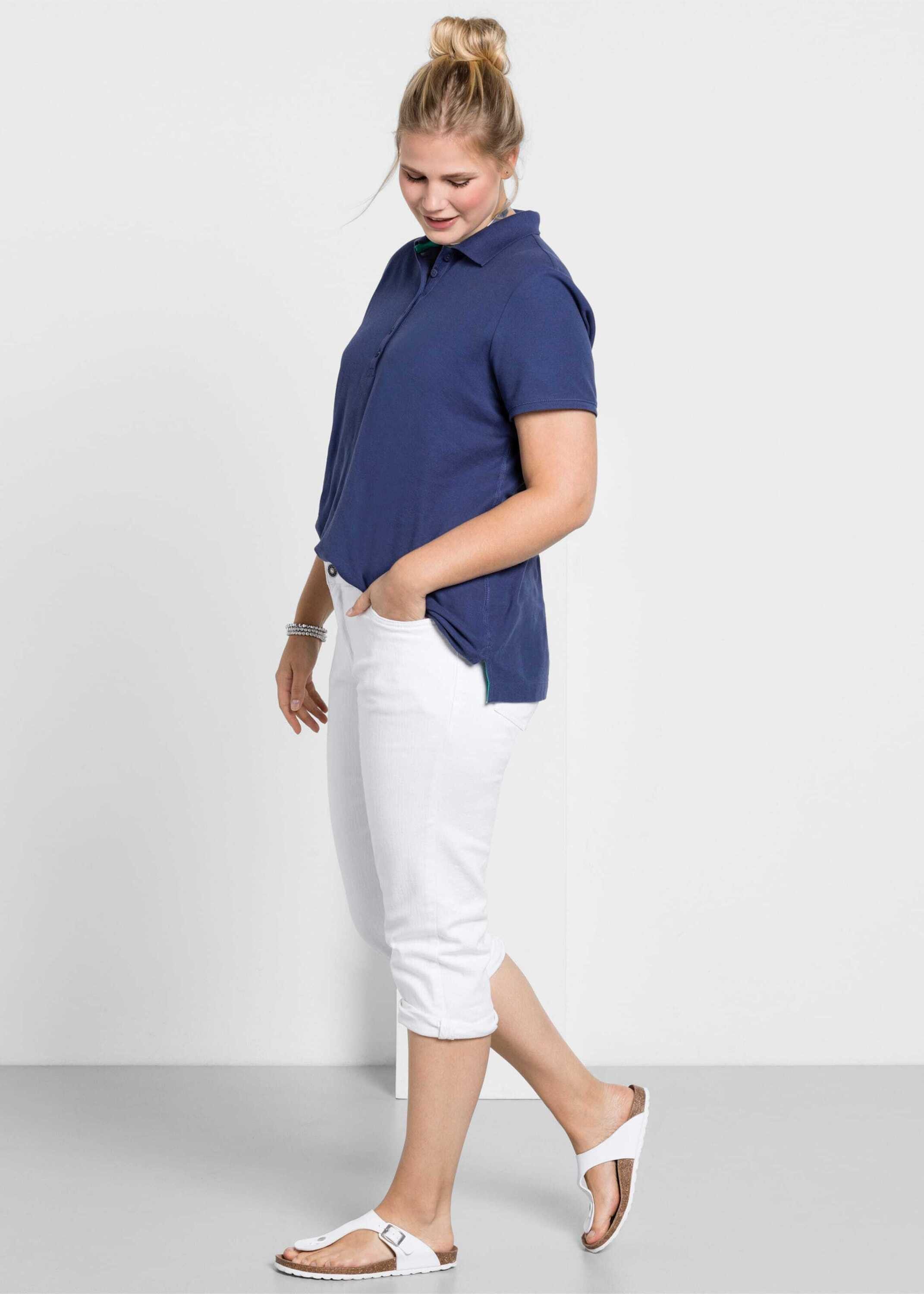 Sheego Jeansshorts Caprijeans