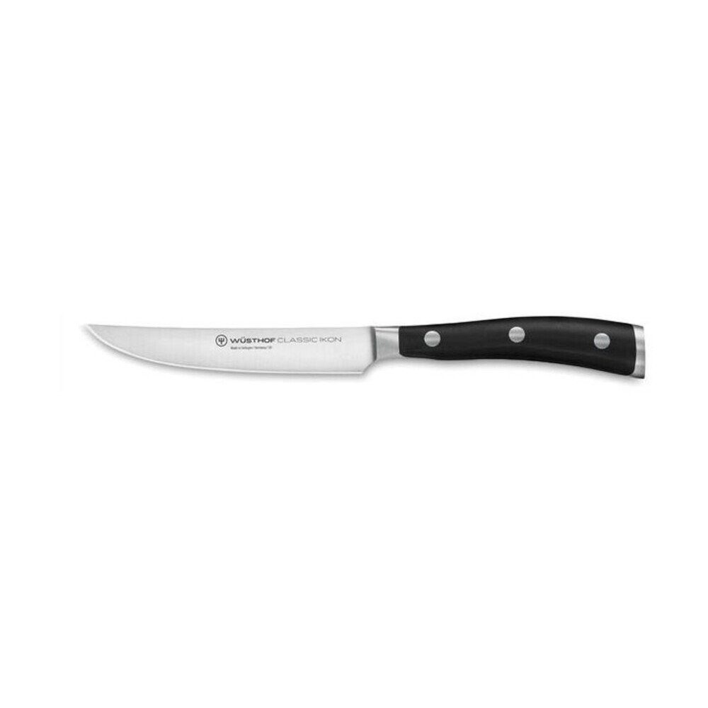 WÜSTHOF Steakmesser Steakmesser Classic Ikon 12cm Steakmesser Classic Ikon, schwarz