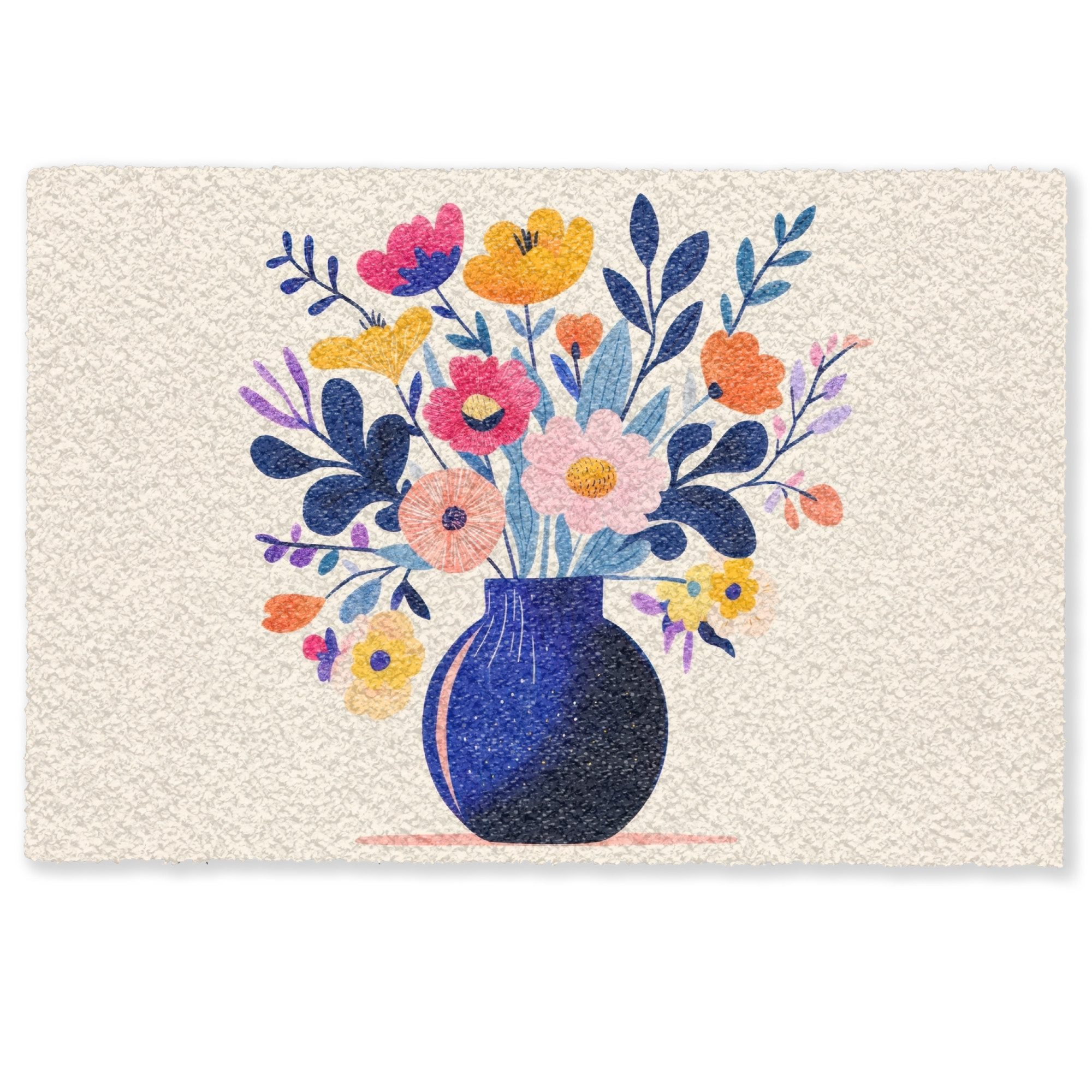 MuchoWow Fußmatte Vase - Blumen - günstig online kaufen