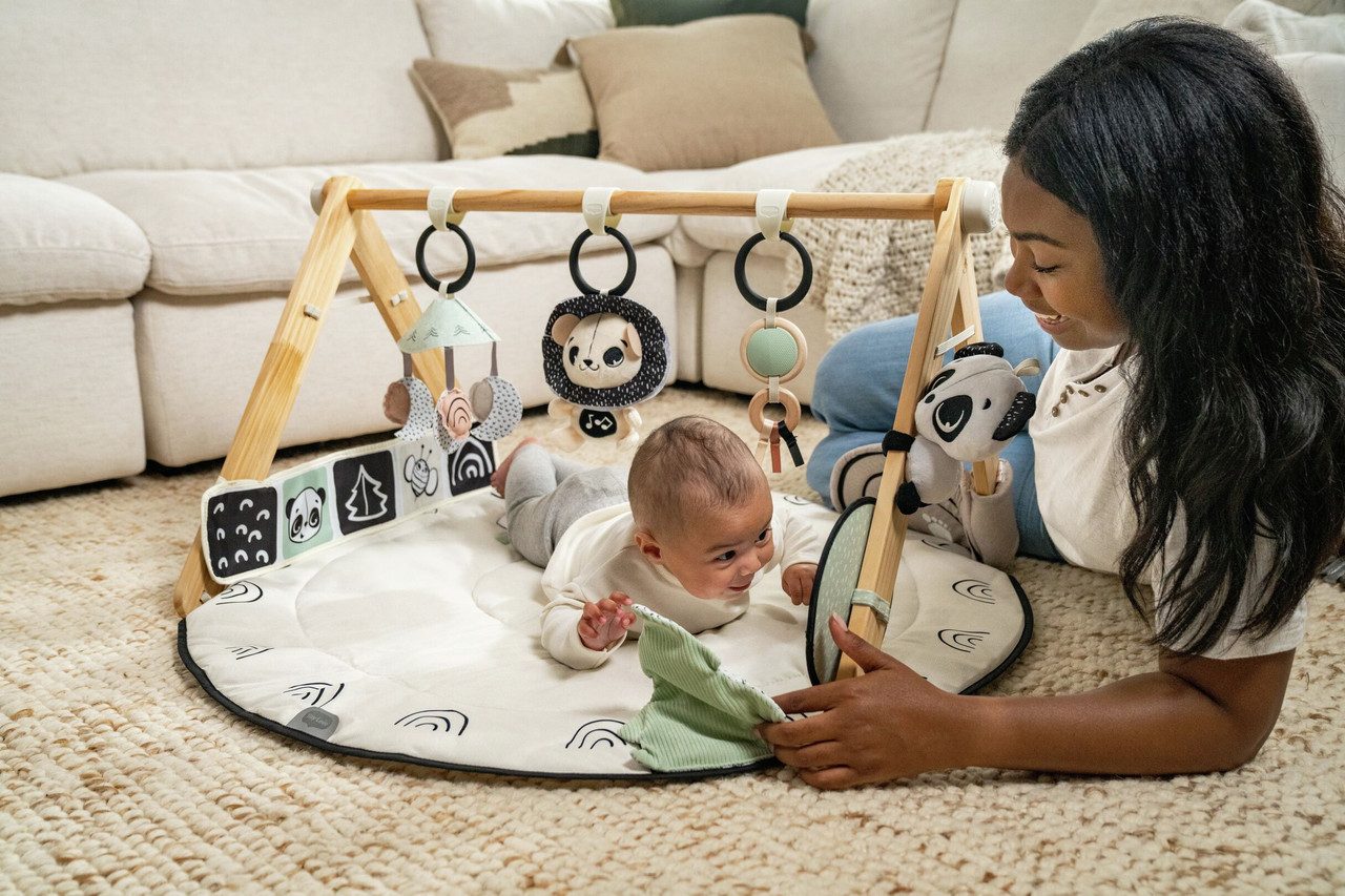 Krabbeldecke Tiny Love Luxe Developmental Gymini, Baby-Spielbogen mit Musik, ab 0 M, Tiny Love, Babyspieldecke, geeignet für Babys ab 0 Monaten  Mit 20 Entwicklungs…