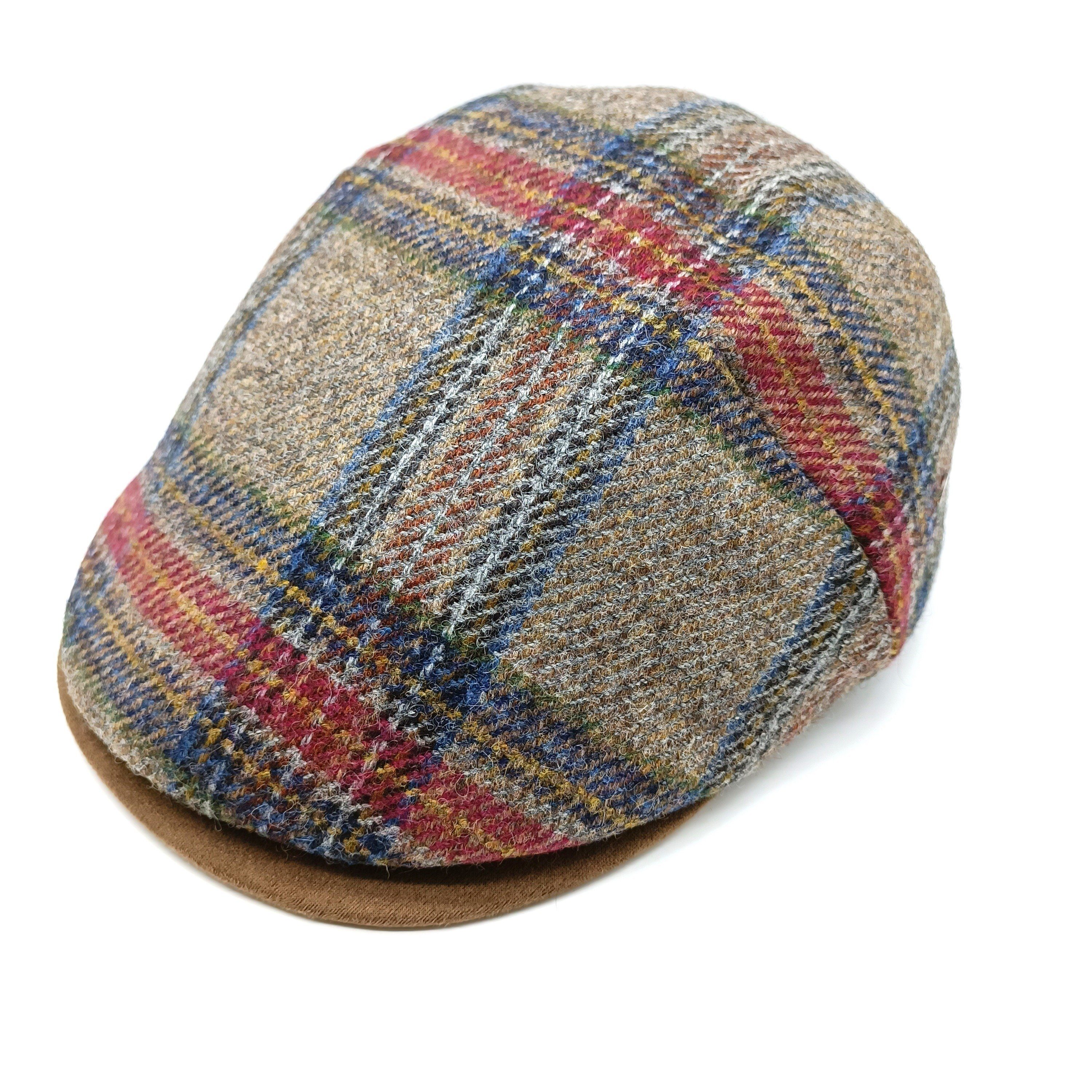 Haushaltswarengeschäft Balke Flat Cap Check Irish taupe Flatcap Classic