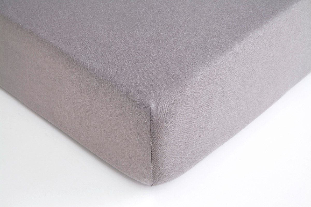 Hometex Premium Textiles Spannbettlaken Exclusive bis 25 cm Steghöhe, Jersey, Gummizug: rundum, 100% Baumwolle, Premium Qualität 160 g/m²