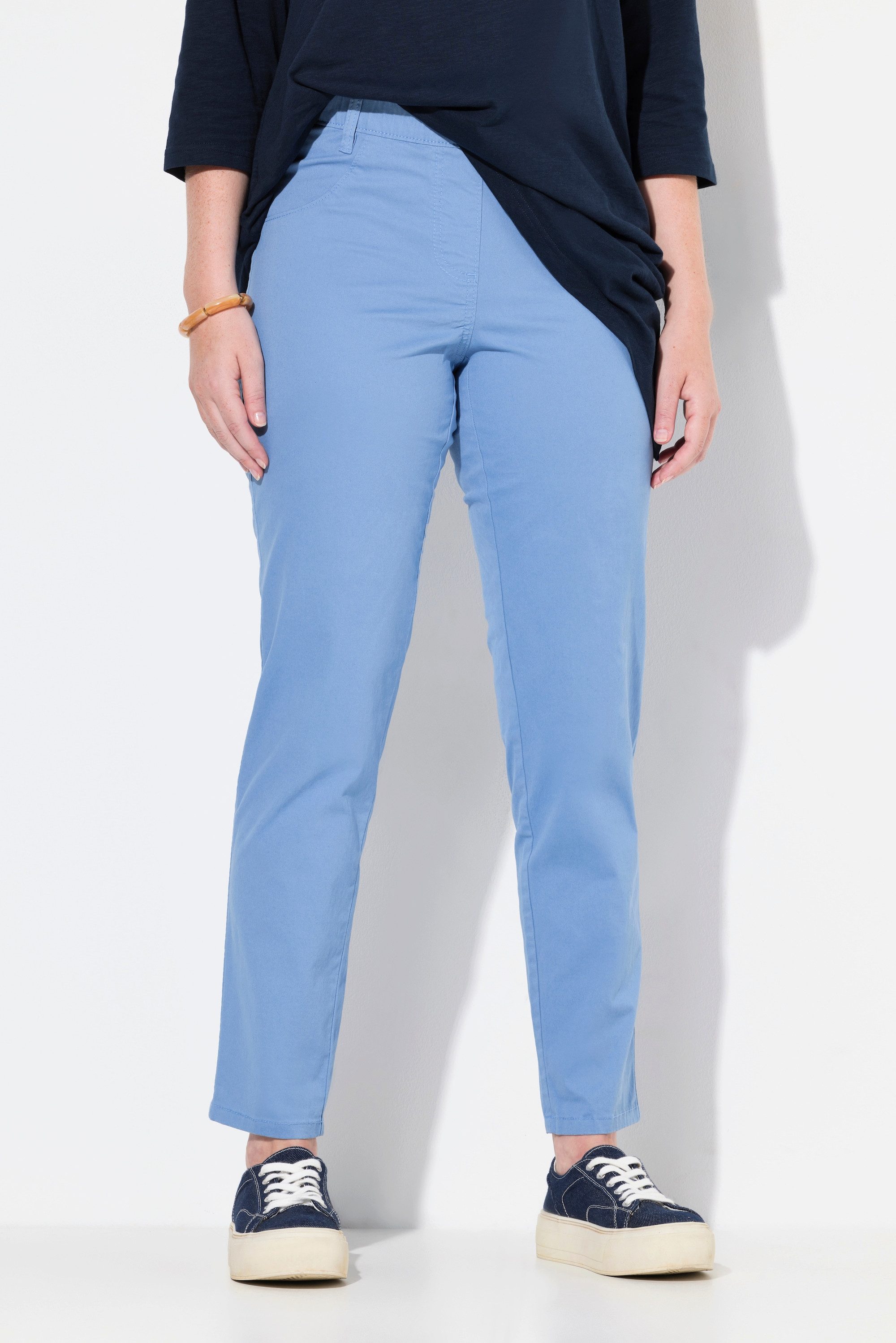 Ulla Popken Jeggings Jeggings Elastikbund schmales Bein Baumwolle günstig online kaufen