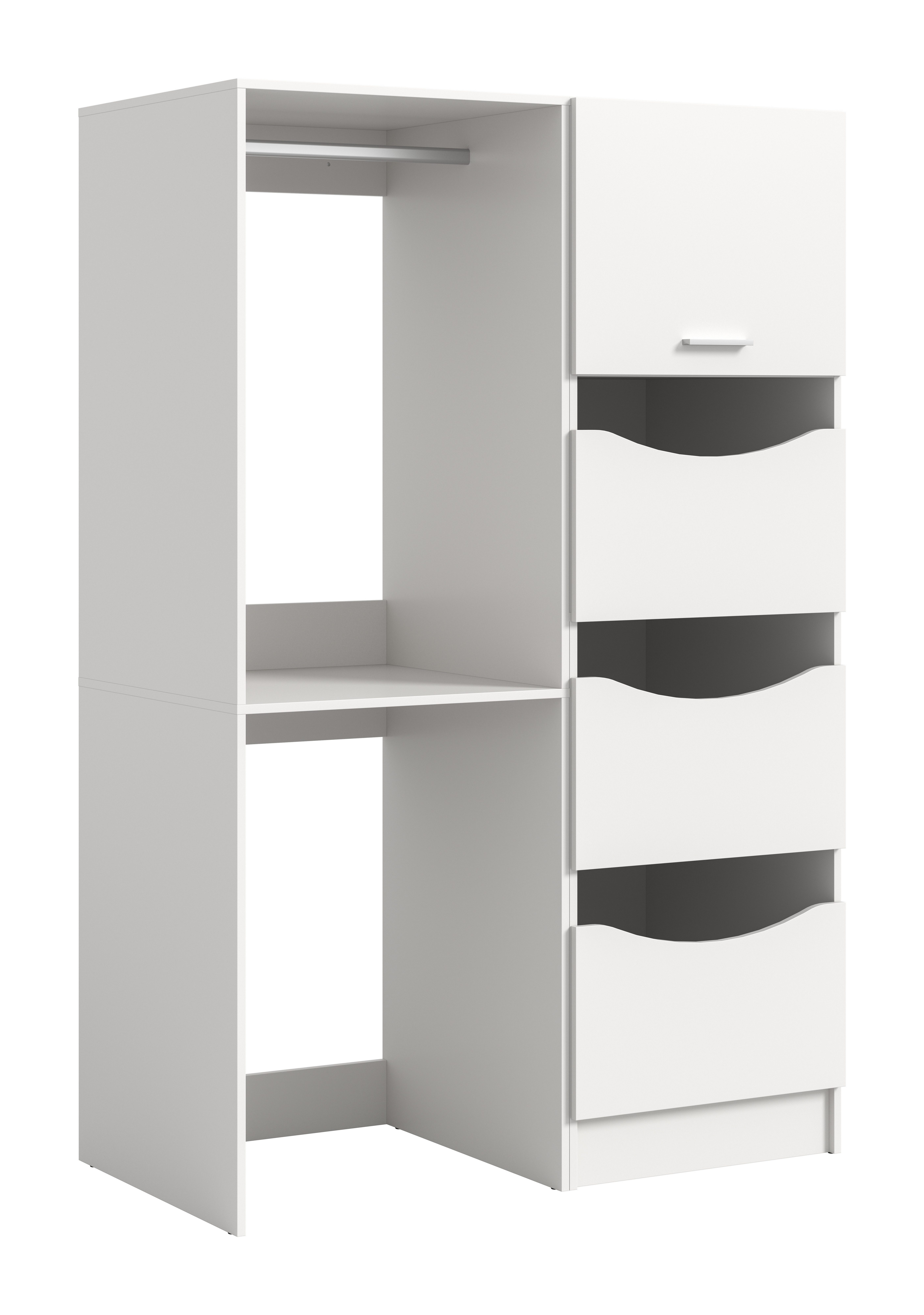 furnling Badmöbel-Set Fira, (2-St., Wäscheschrank, Waschmaschinenschrank), Waschmaschinenumbau-Set, Organizer, Umbauschrank, Breite 126 cm