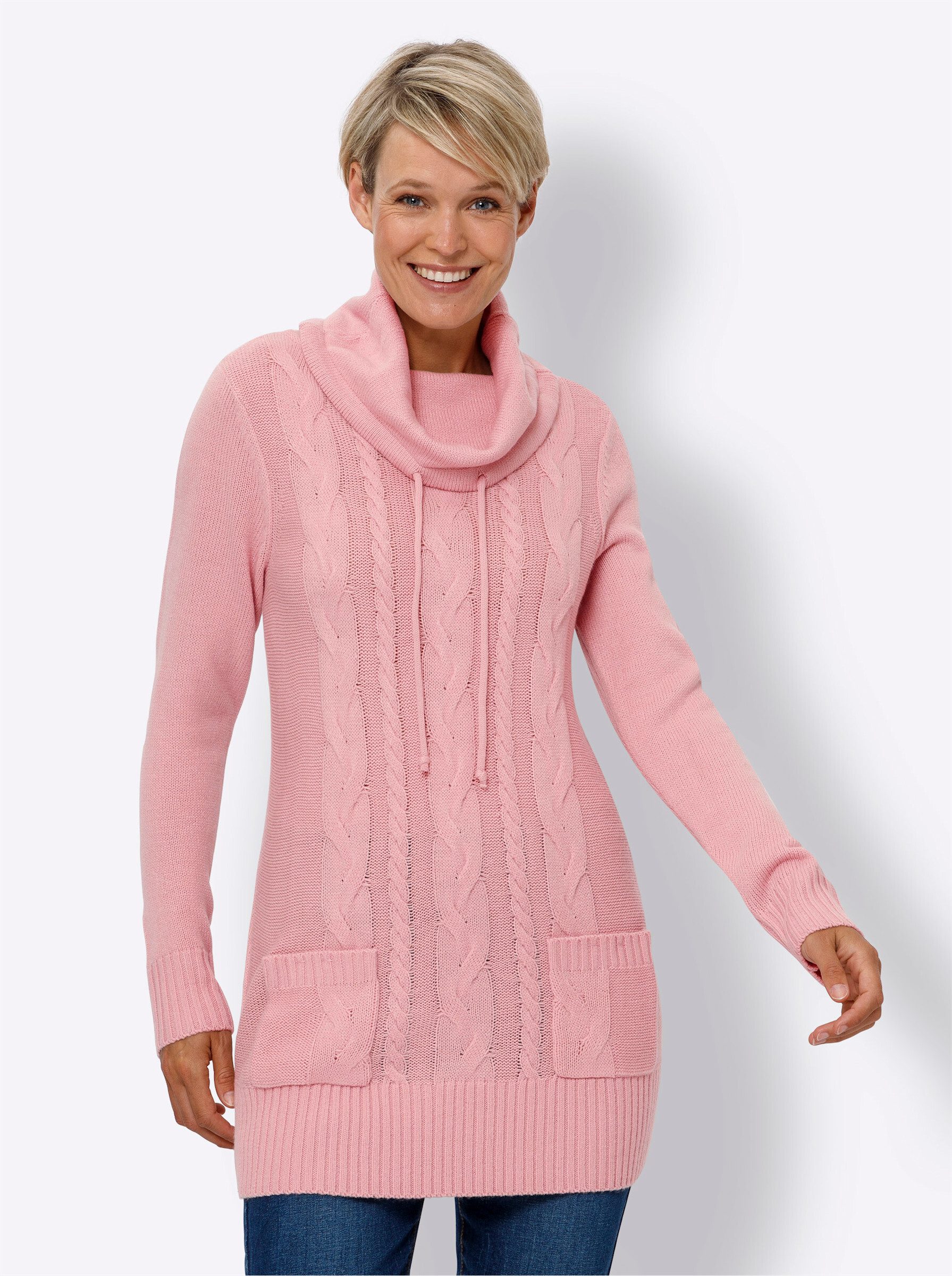 Sieh an! Strickpullover Longpullover . günstig online kaufen