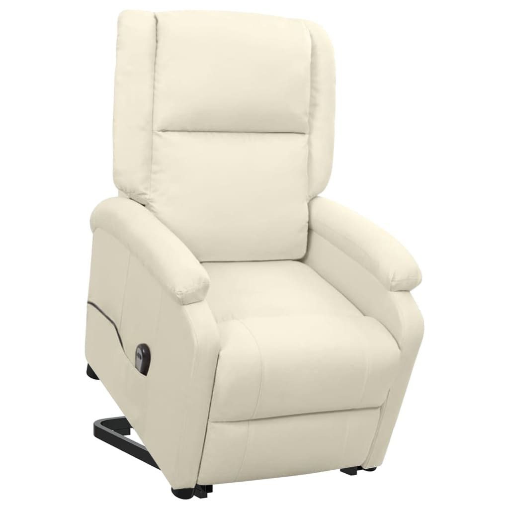 vidaXL Sessel Aufstehsessel Creme Stoff (1-St) günstig online kaufen