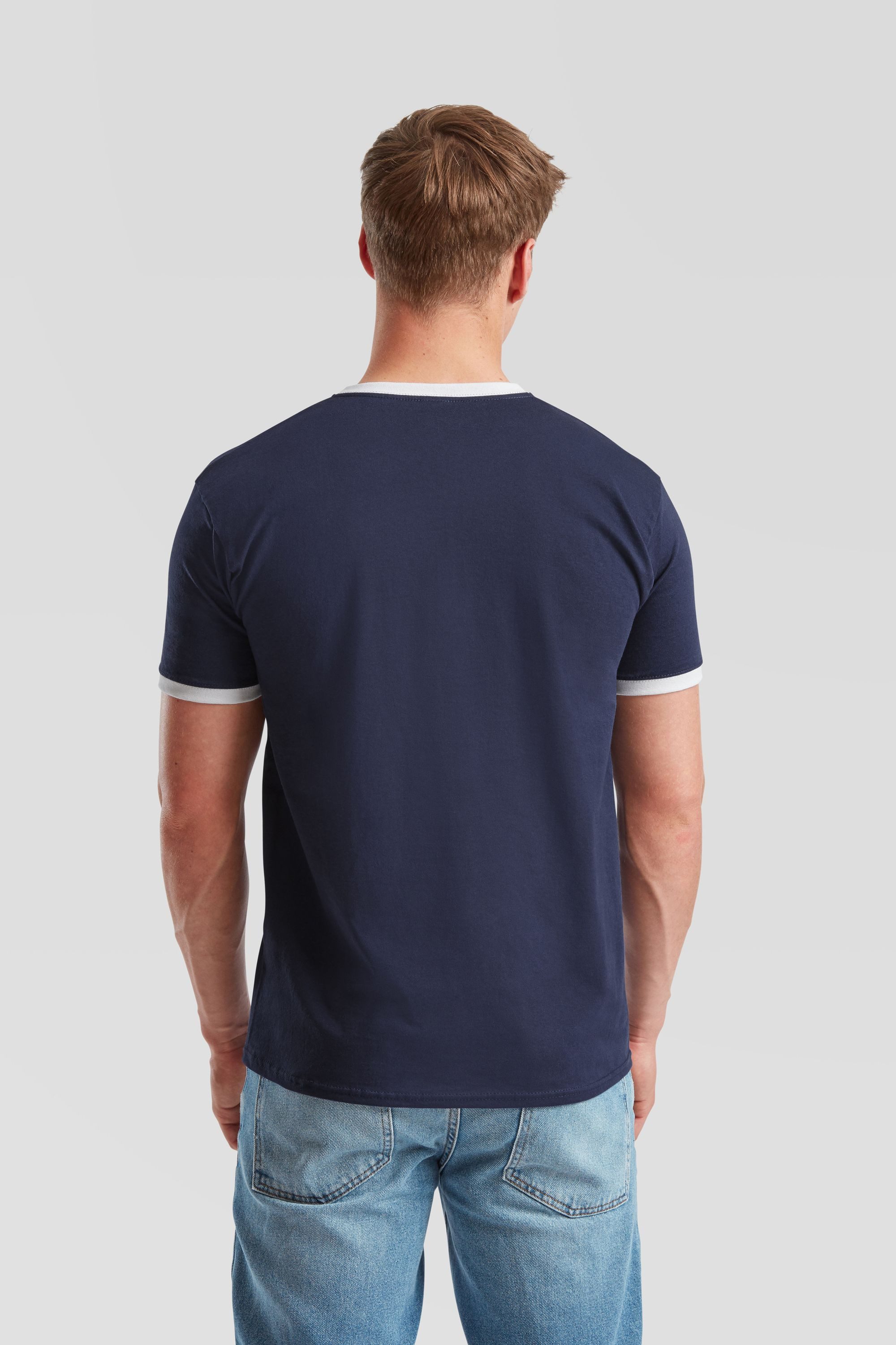 Fruit of the Loom Rundhalsshirt Fruit of the Loom Valueweight Ringer T – Bild 5 von 5