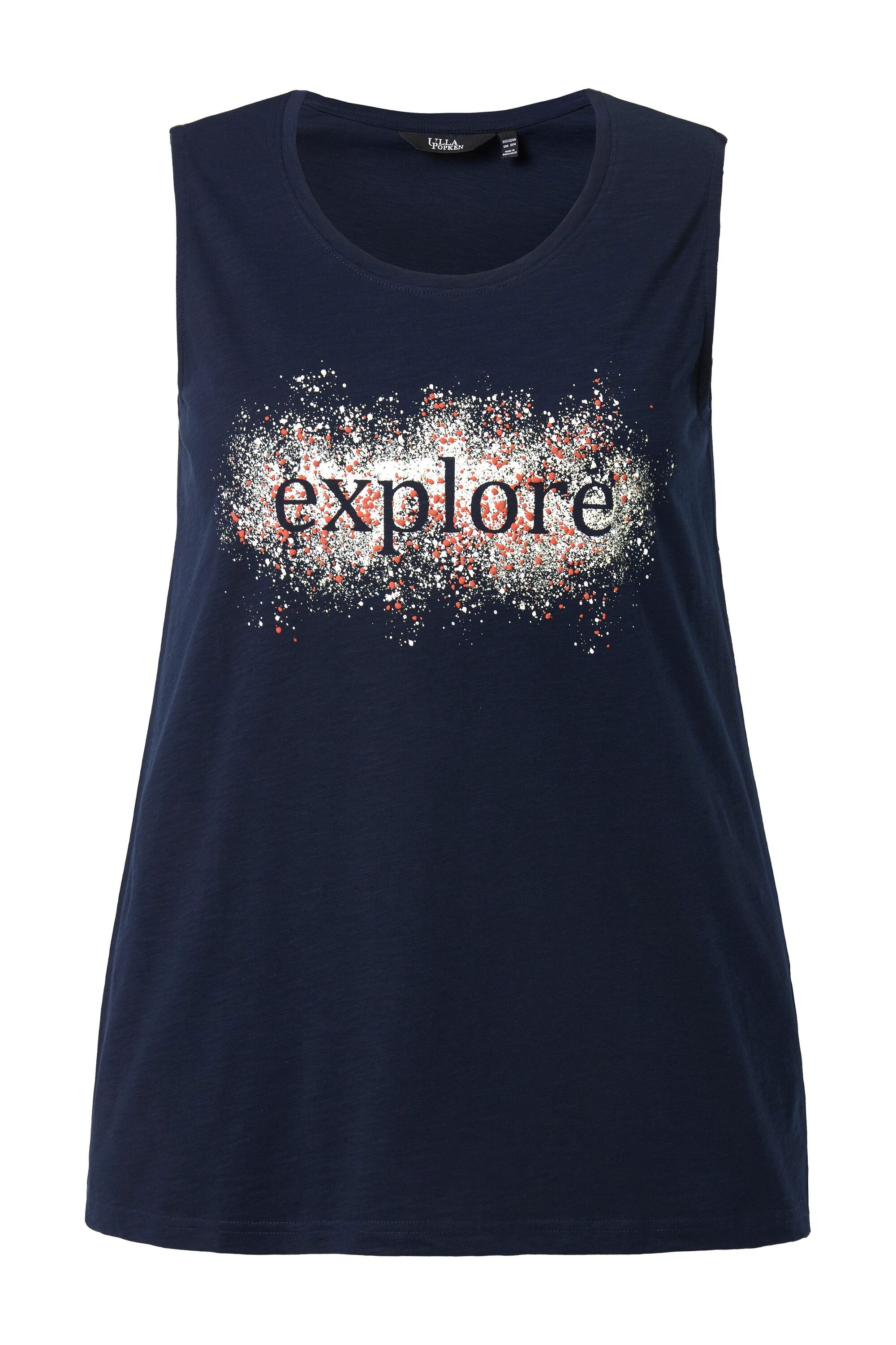 Ulla Popken Longtop Top A-Linie EXPLORE Rundhals ärmellos