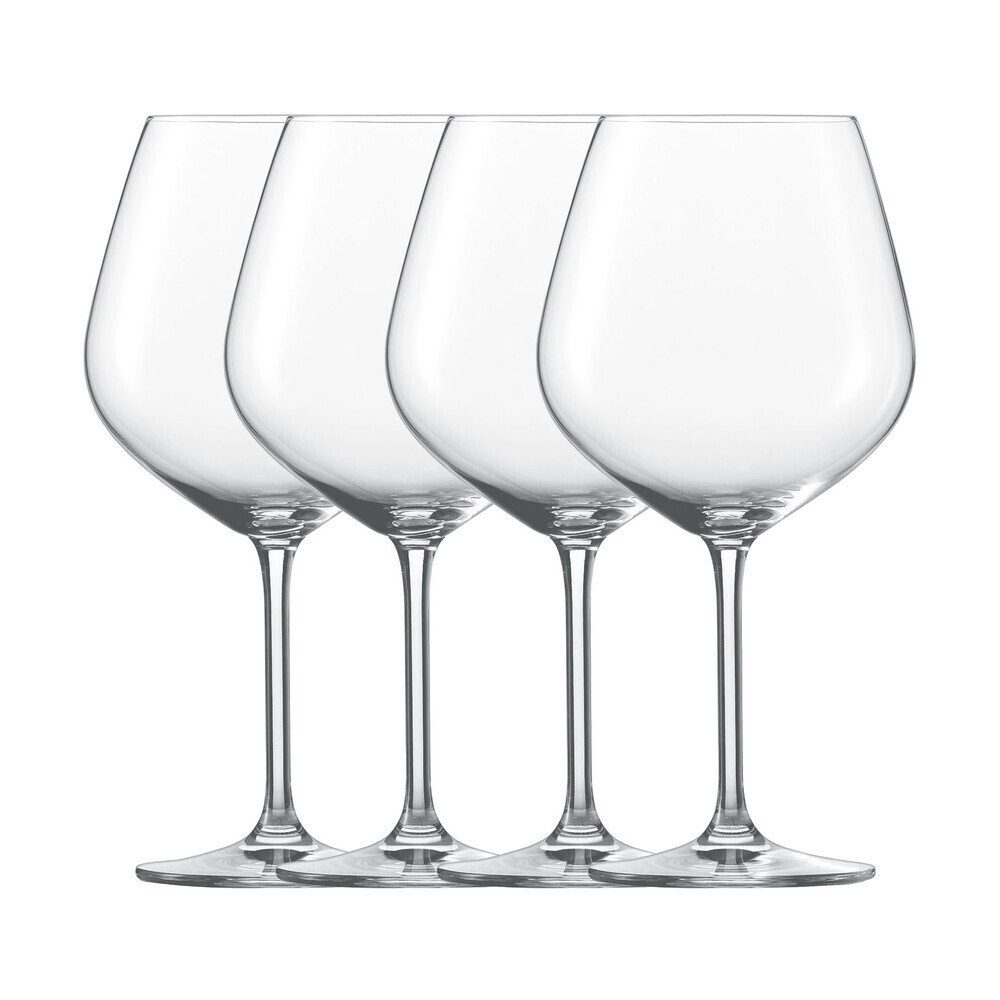 SCHOTT ZWIESEL Rotweinglas Rotweinpokal Burgunder 4er-Set Forté klar, 4-tlg., Tritan-Kristallglas, Rotweinpokal Burgunder, 4-tlg., Ø11,1cm, Tritan-Kristallglas, klar