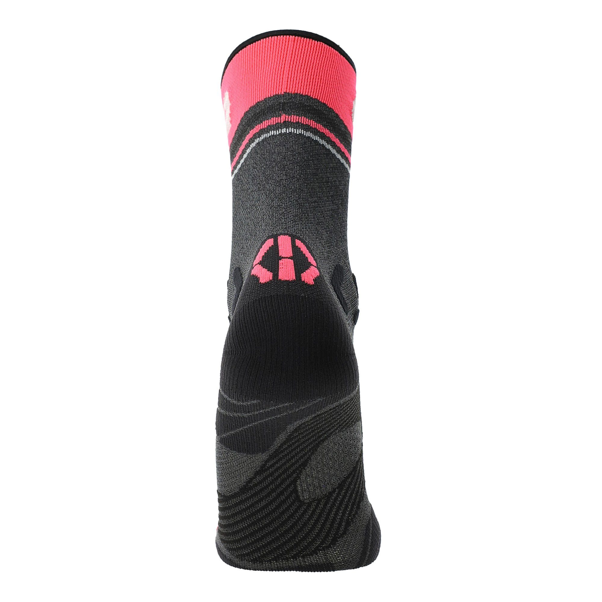 One W - Skisocken Socks UYN Mid Runners Pink Damen Grey Uyn Melange