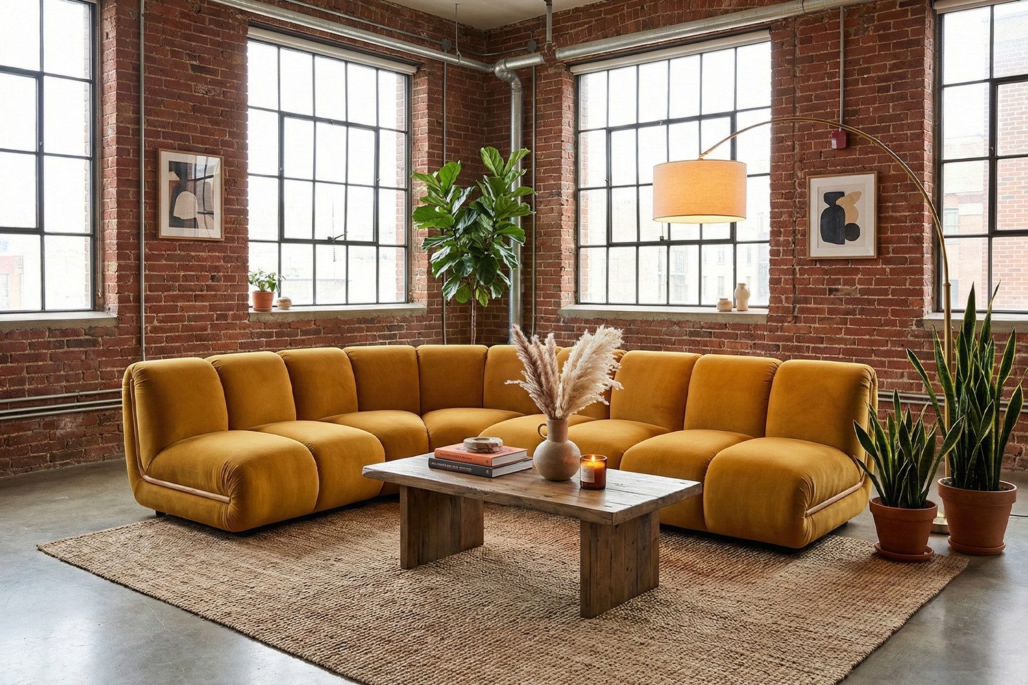 KAWOLA Sofa LAYLA – Modulares Sofa 4-tlg. – Ecksofa Samt – wandelbare Couch, Flexibel kombinierbar, bequemer Velvet-Bezug, hoher Sitzkomfort
