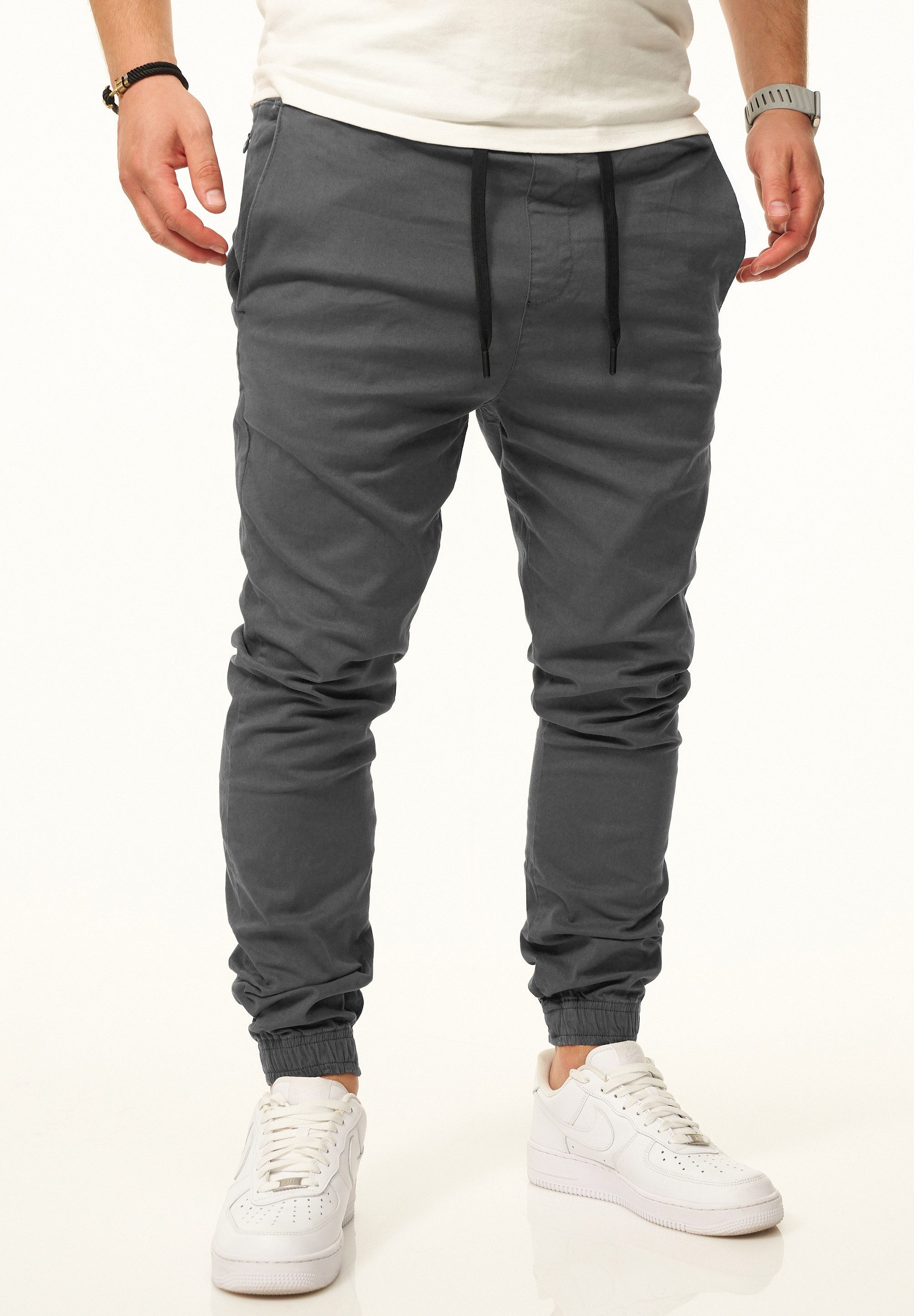 DAILY COTTON Chinohose als Jogger Jeans Freizeithose mit Gummibund Stoffhose im Regular-Fit mit Extra Save-Pocket – Bild 2 von 5