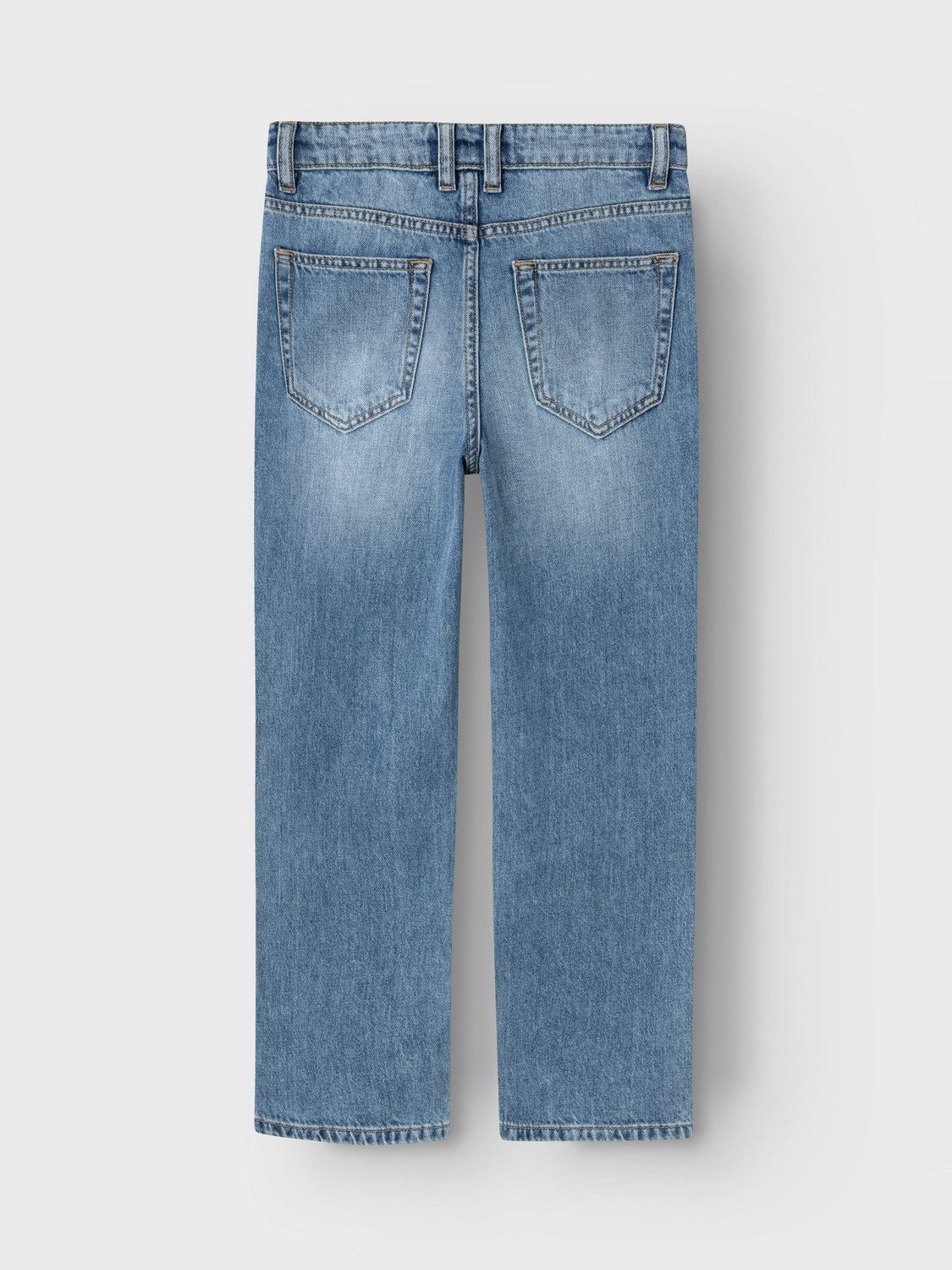 Name It Straight-Jeans NKMRYAN – Jeans mit geradem Bein, strapazierfähig unifarben, casual, straight fit, Denim/Jeans