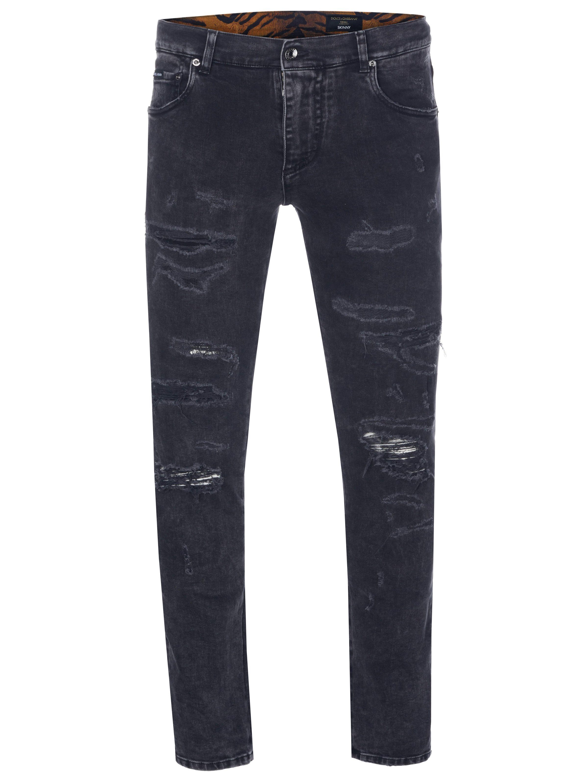 DOLCE & GABBANA Slim-fit-Jeans Dolce & Gabbana Jeans dunkelgrau