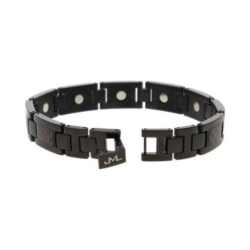 JuwelmaLux Armband JuwelmaLux Magnetarmband Titan Ionen schwarz plattiert, Carbon effekt (kein Set, 1-tlg., kein Set)