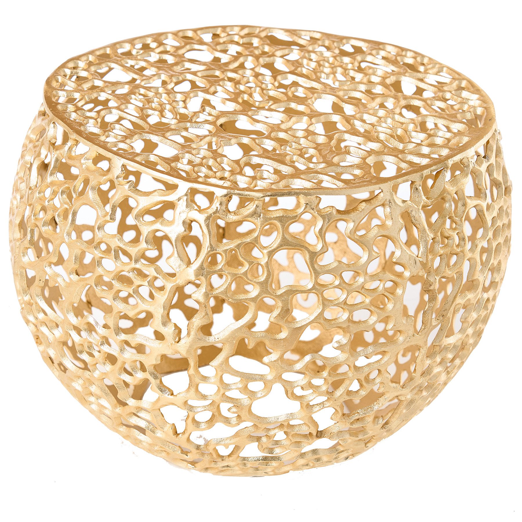 riess-ambiente Couchtisch ABSTRACT LEAF Ø50cm gold (Einzelartikel, 1-St), W günstig online kaufen