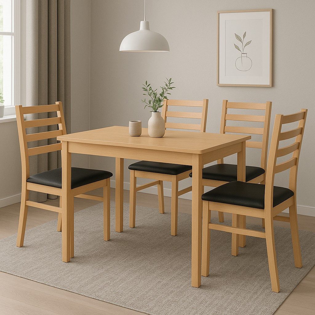 moebel-direkt-online Essgruppe 5tlg. Tischgruppe bestehend aus Esstisch und günstig online kaufen