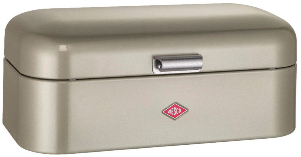 WESCO Brotkasten Grandy - Brotdose, Stahlblech, (1-tlg), Lüftungslöcher auf der Rückseite, Metallschaniere