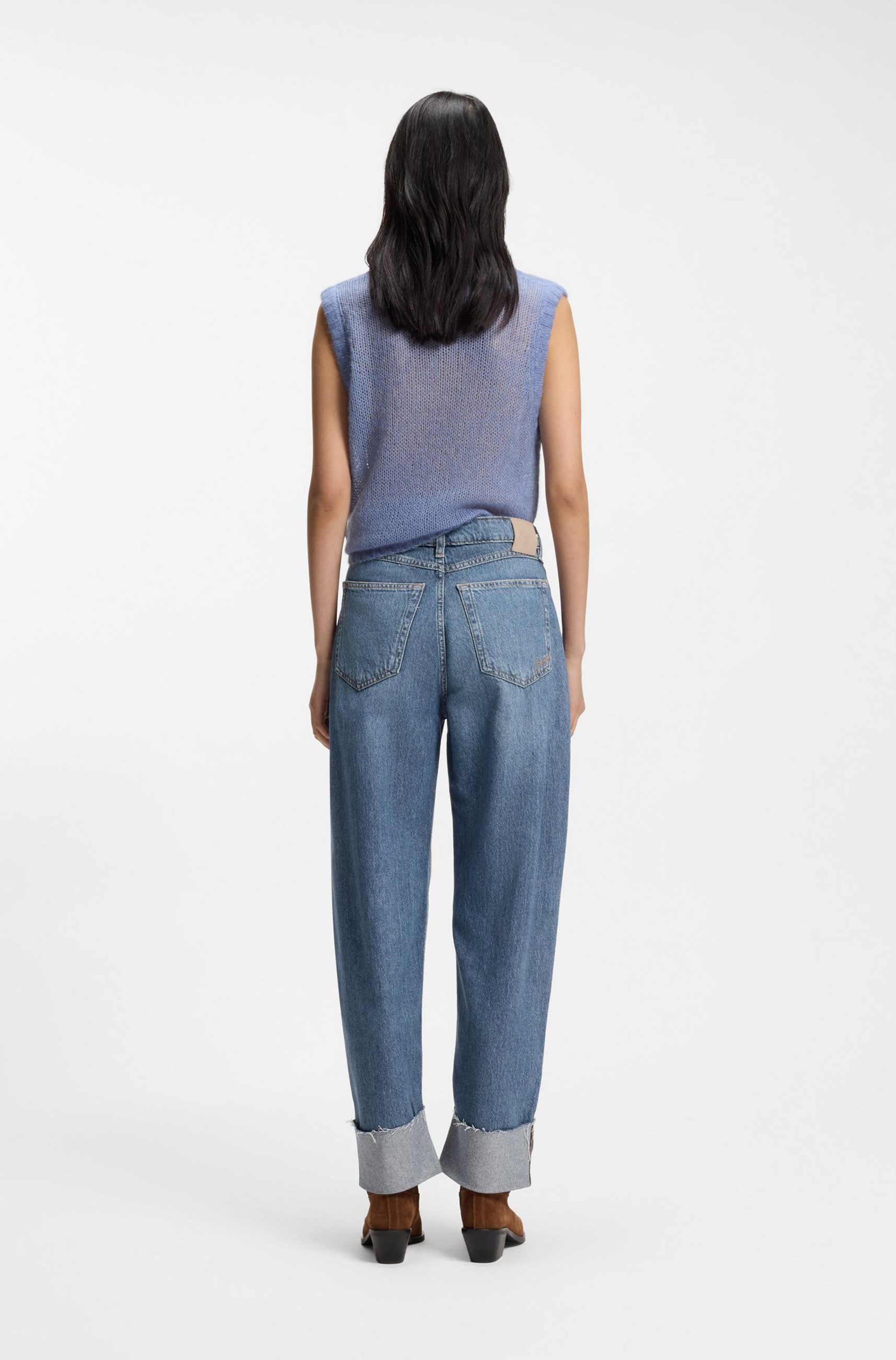 BOSS ORANGE 5-Pocket-Jeans mit Ballon-Bein (1-tlg)