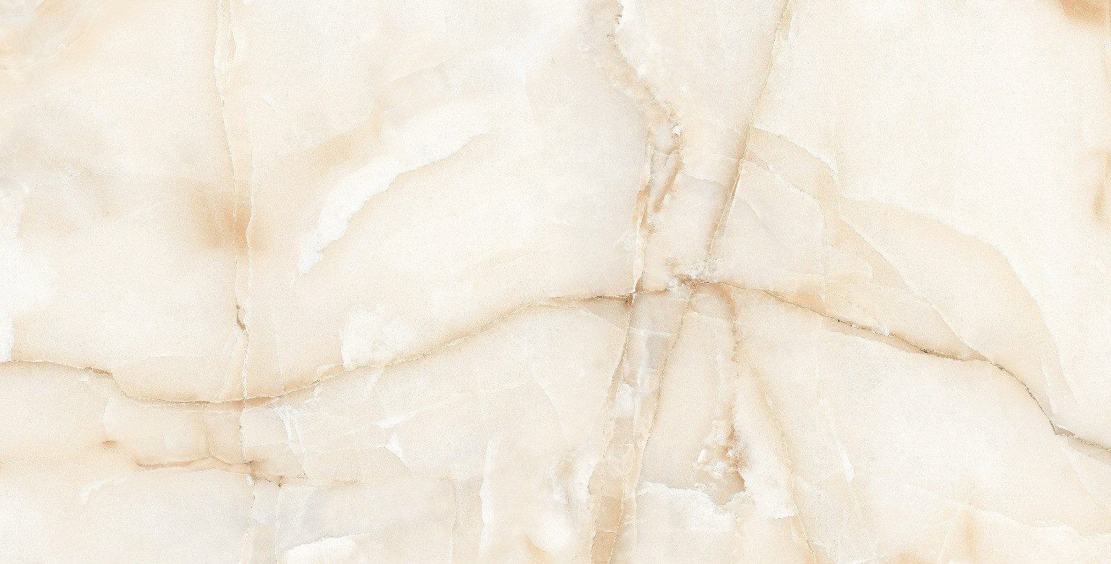 Wandfliese 1 Paket (1,44 m) Fliesen LAVISH ONYX CREMA (60 × 120 cm), poliert, beige, Marmoroptik Steinoptik Küche Wand Bad Flur Wandverkleidung Duschwand